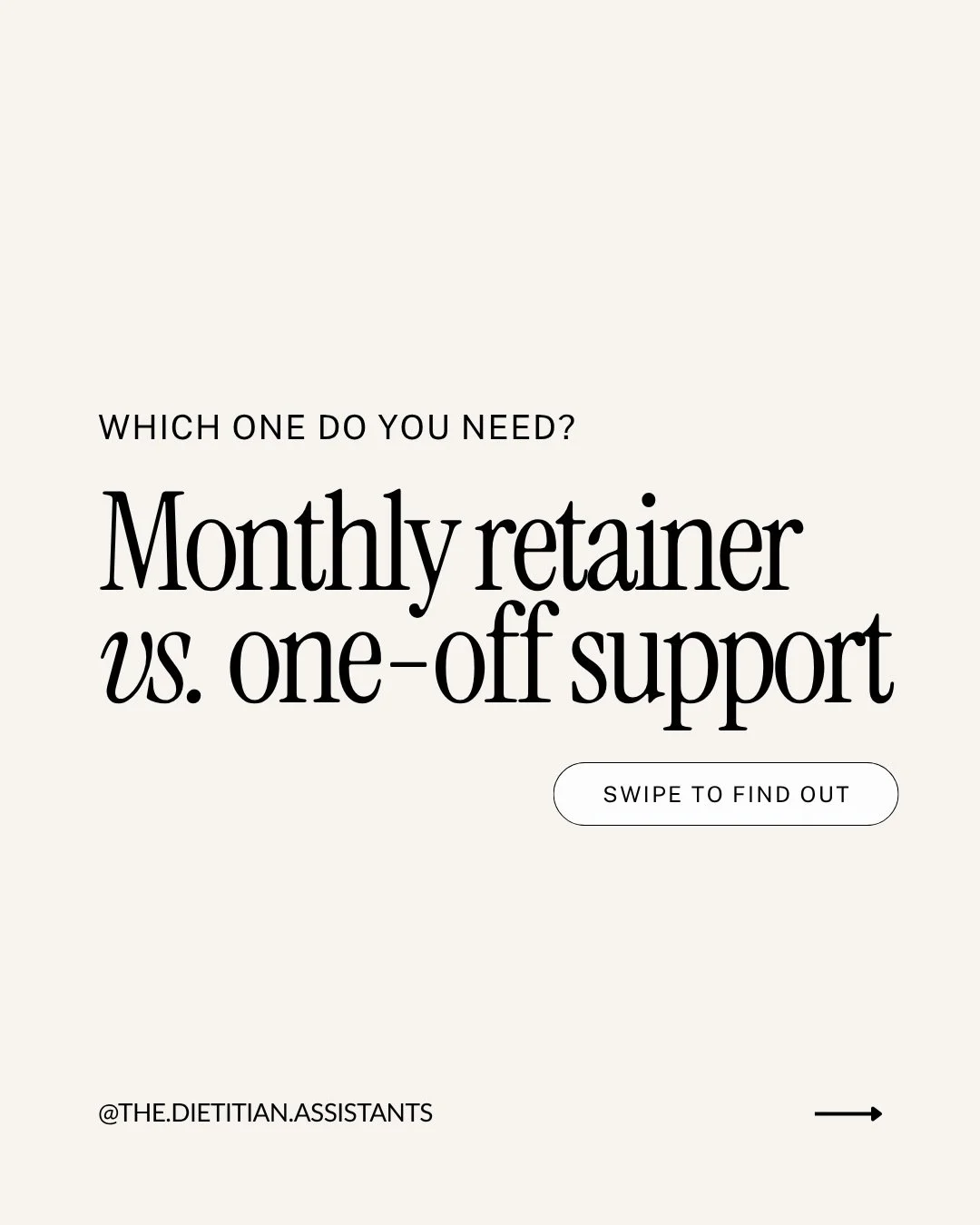 There&rsquo;s no wrong choice here&hellip; just the right choice for where you&rsquo;re at right now.

Some dietitians just need help with one thing. Others need consistent, ongoing support to actually stay on top of their business.

If you&rsquo;ve 