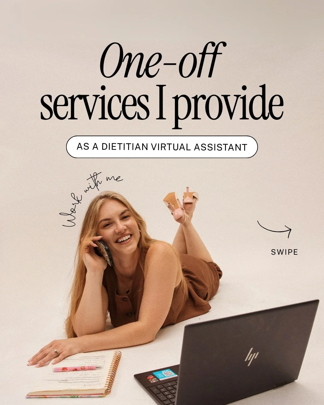 A comprehensive list of my one-off services I can provide to YOU! ✨

Here are the TOP 10 most commonly requested services by dietitians.

As a Registered Dietitian myself and having 8+ years of virtual assistant experience, I&rsquo;m thrilled to be a