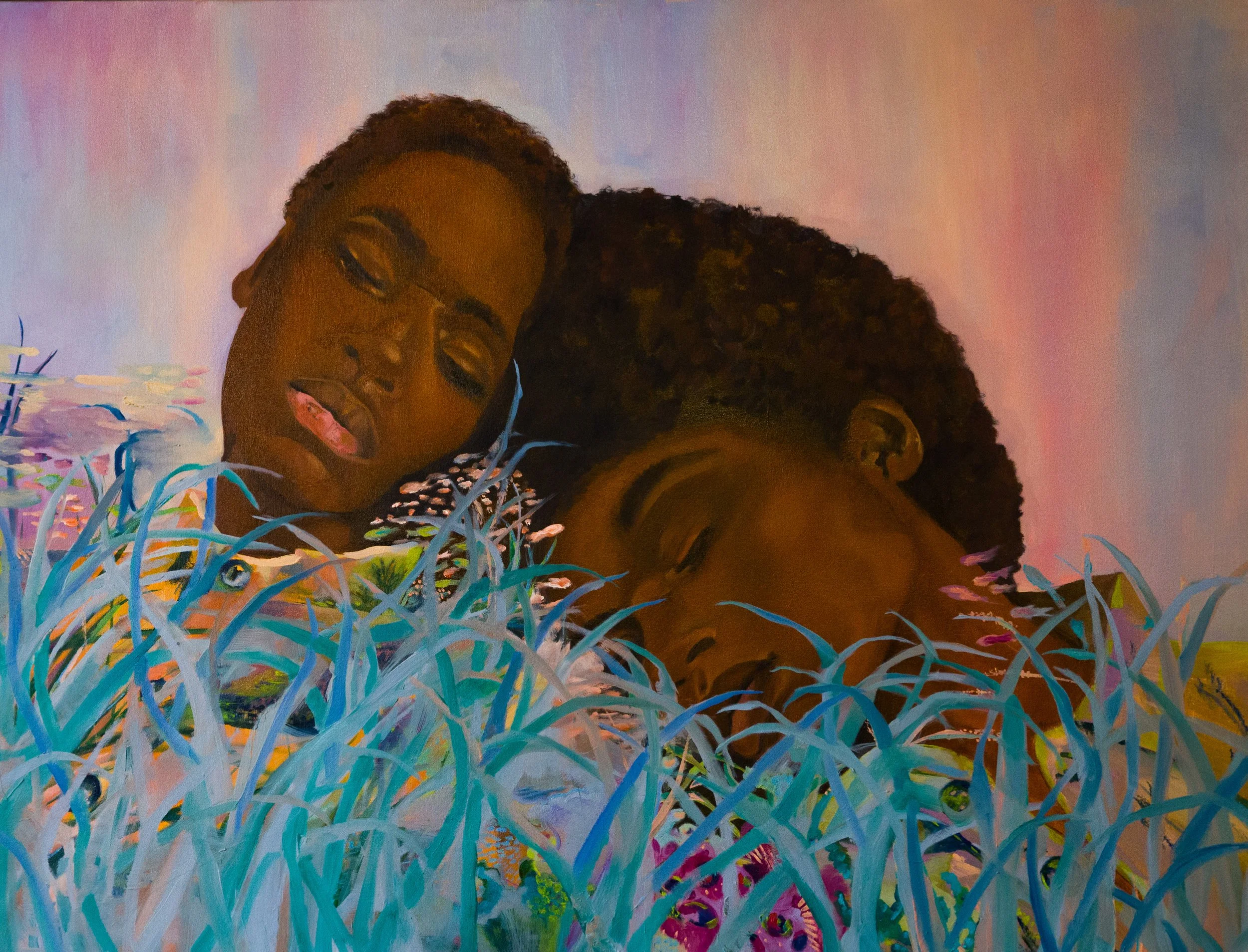 Audre's Dream 
48x30
Oil, Pastel on Canvas
2024