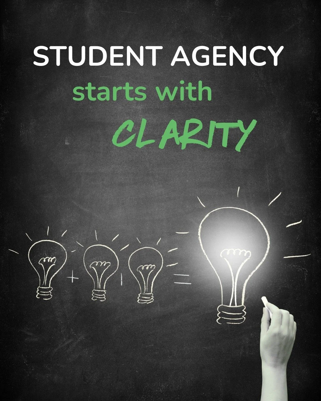 Student agency is often associated with giving students more choice.

But agency can be much broader than that.

Students are more able to take an active role in their learning when they understand what they are learning, where they are in the proces