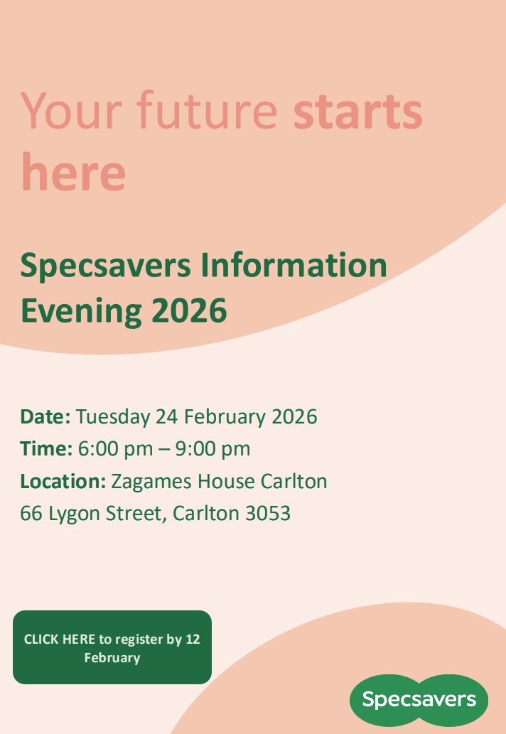 Specsavers Information Evening 2026 (OD4 ONLY)