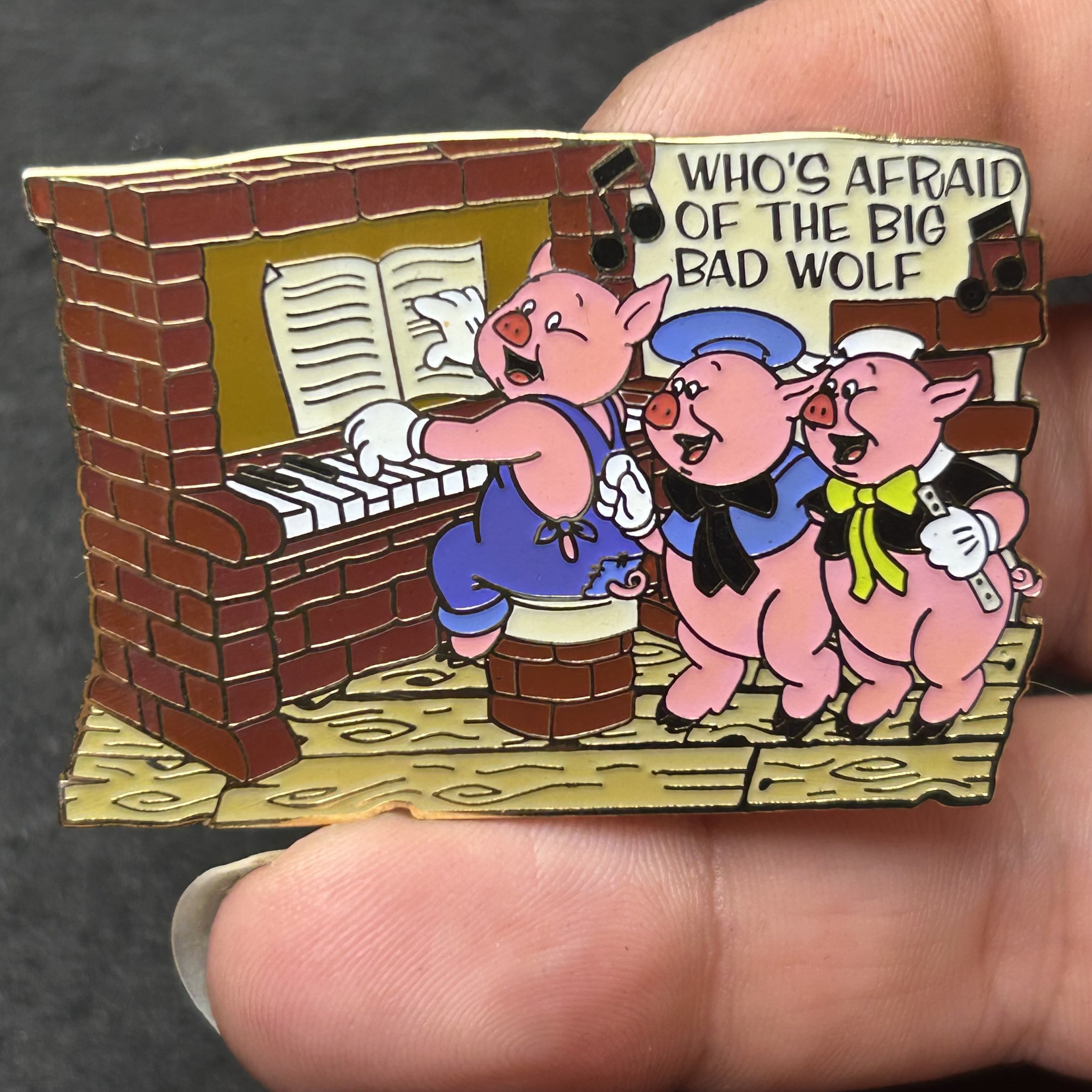 2002 - 3 Little Pigs - Playing Piano - Magical Musical Moments - Disney Pin