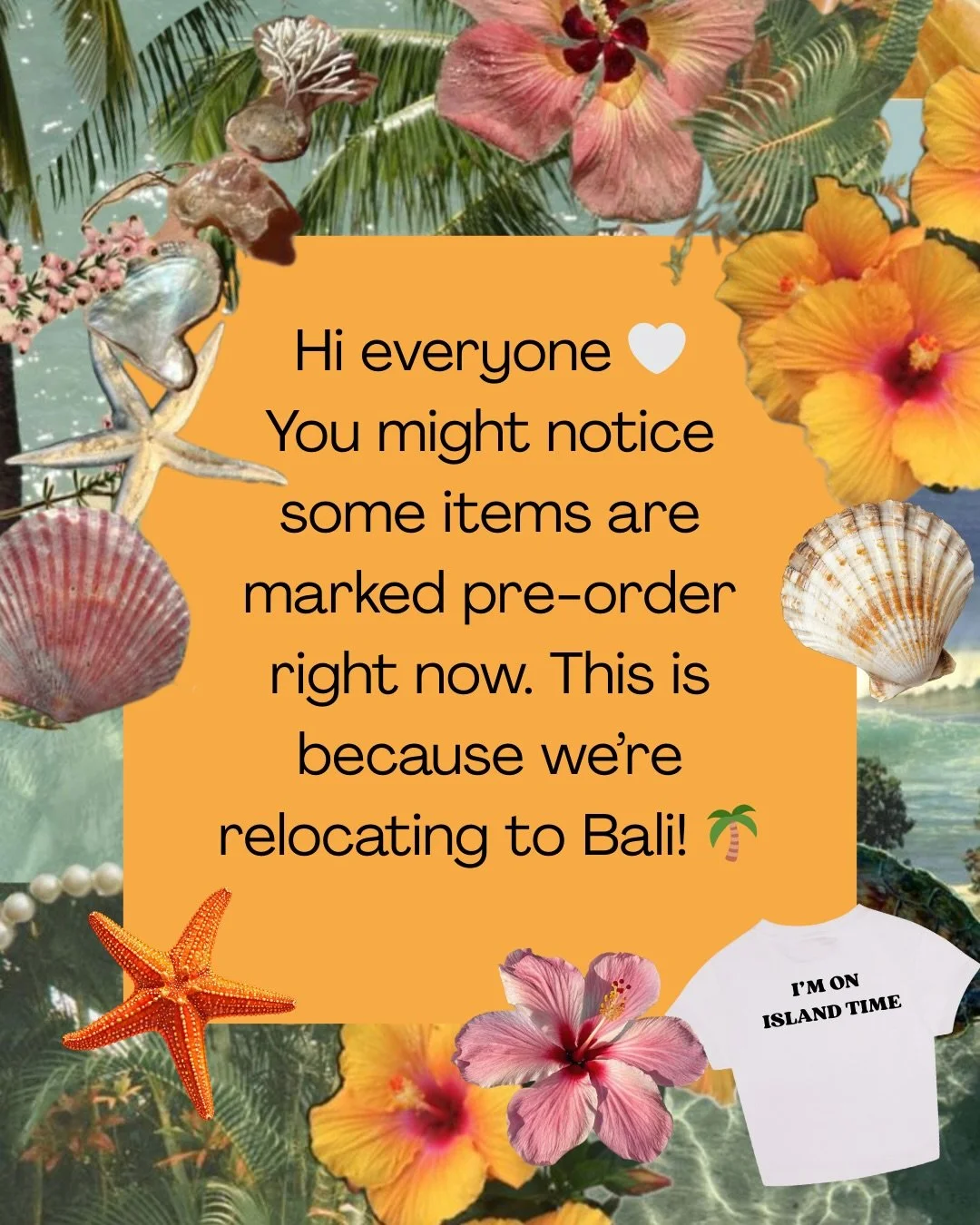 Hi everyone 💕 SEGARA IS MOVING 🌴

You might notice some of our pieces are currently marked as pre-order while we relocate to Bali, as we transition our operations closer to our ethical manufacturing base.

We&rsquo;re so excited to be moving closer