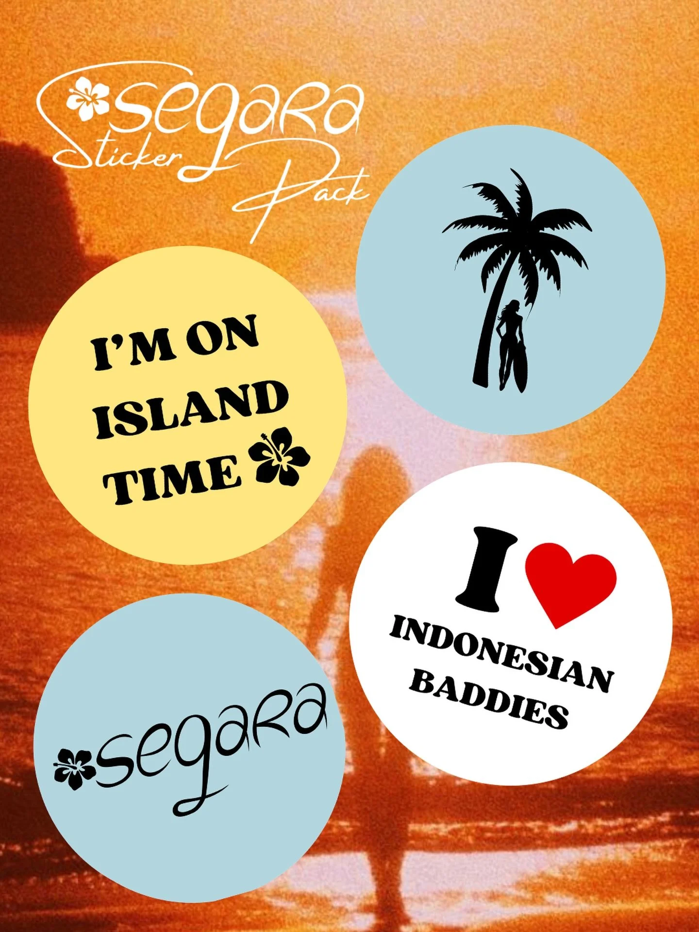 Dropping next week 😍🐚💞 
Segara sticker packs!! For all of our Island gyals &amp; Indonesian Baddies 🇮🇩