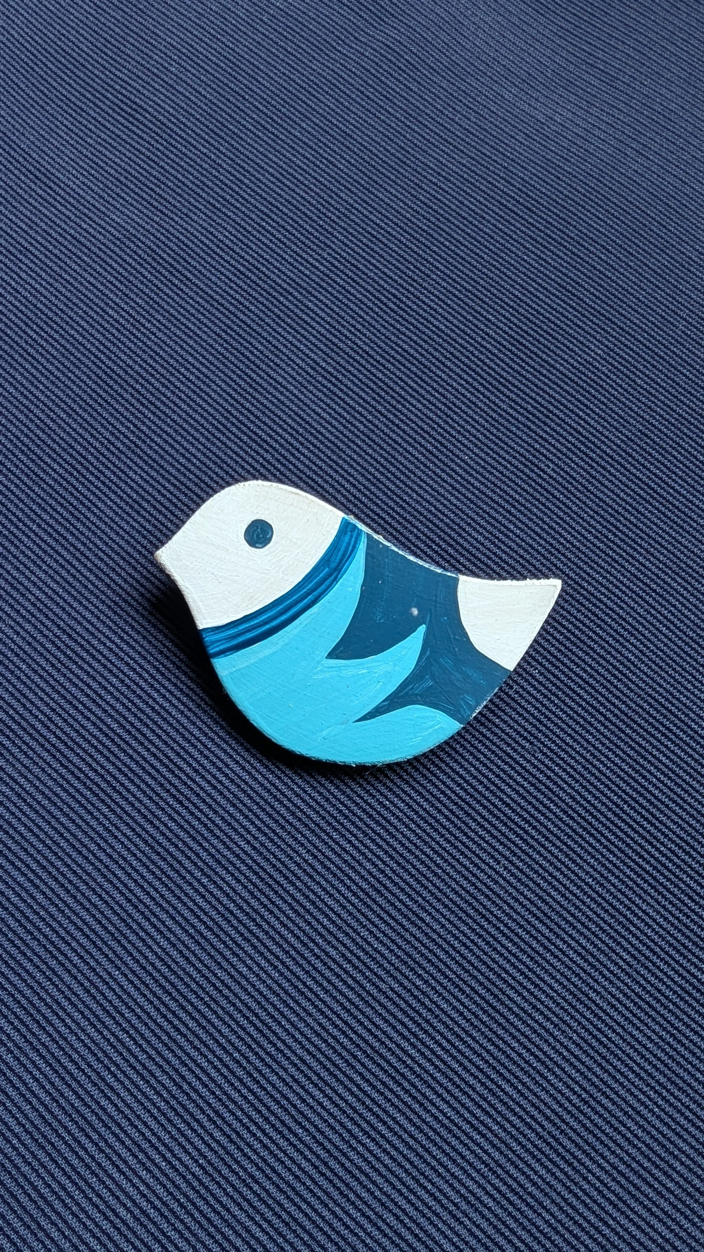 Sky Wren Huon Pine Brooch