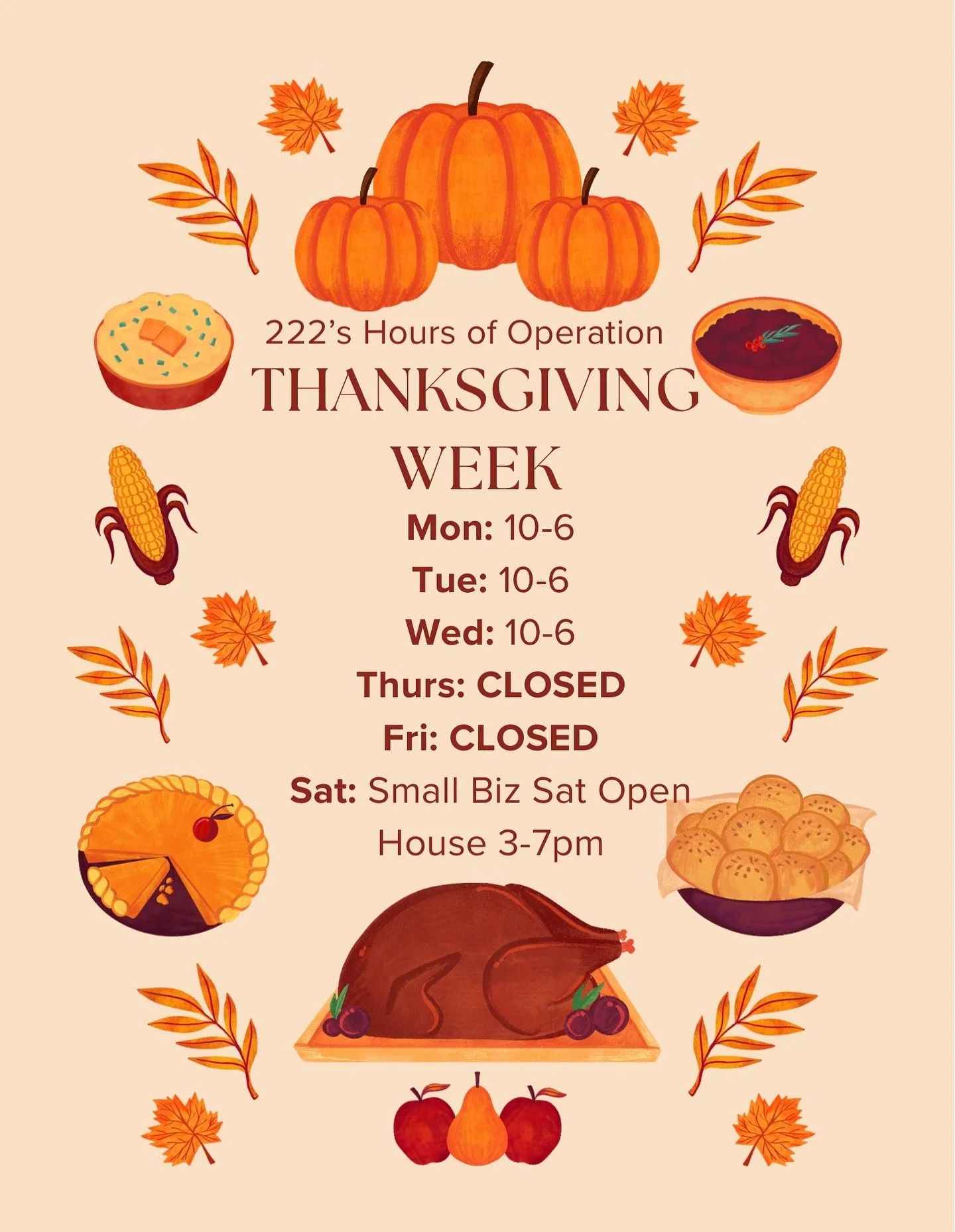 Hey hey! We are open today thru Wednesday 10-6, so if you&rsquo;re in the mood to get some holiday shopping done before Thanksgiving, come see us! 

This Saturday&rsquo;s open house will feature extremely rare one-day-only deals, but if you can&rsquo