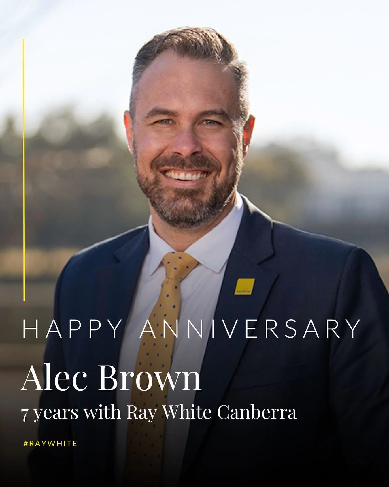 Today we&rsquo;re celebrating 7 incredible years of Alec Brown at Ray White Canberra!

From his early days as an agent to now leading the business as one of our Managing Directors, Alec&rsquo;s journey has been nothing short of inspiring. An award-wi