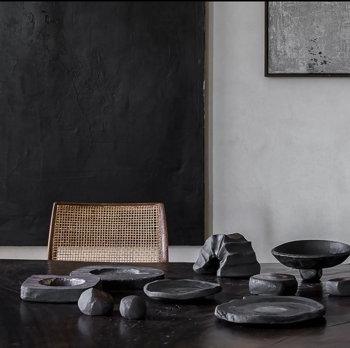 The sculptural ceramic forms by @marlieshuybs.be explore the raw beauty of imperfection&mdash;deeply textured, intuitively shaped, and grounding in their presence. 

Now part of our curated selection at Sanae Collective&mdash;where art, earth, and in