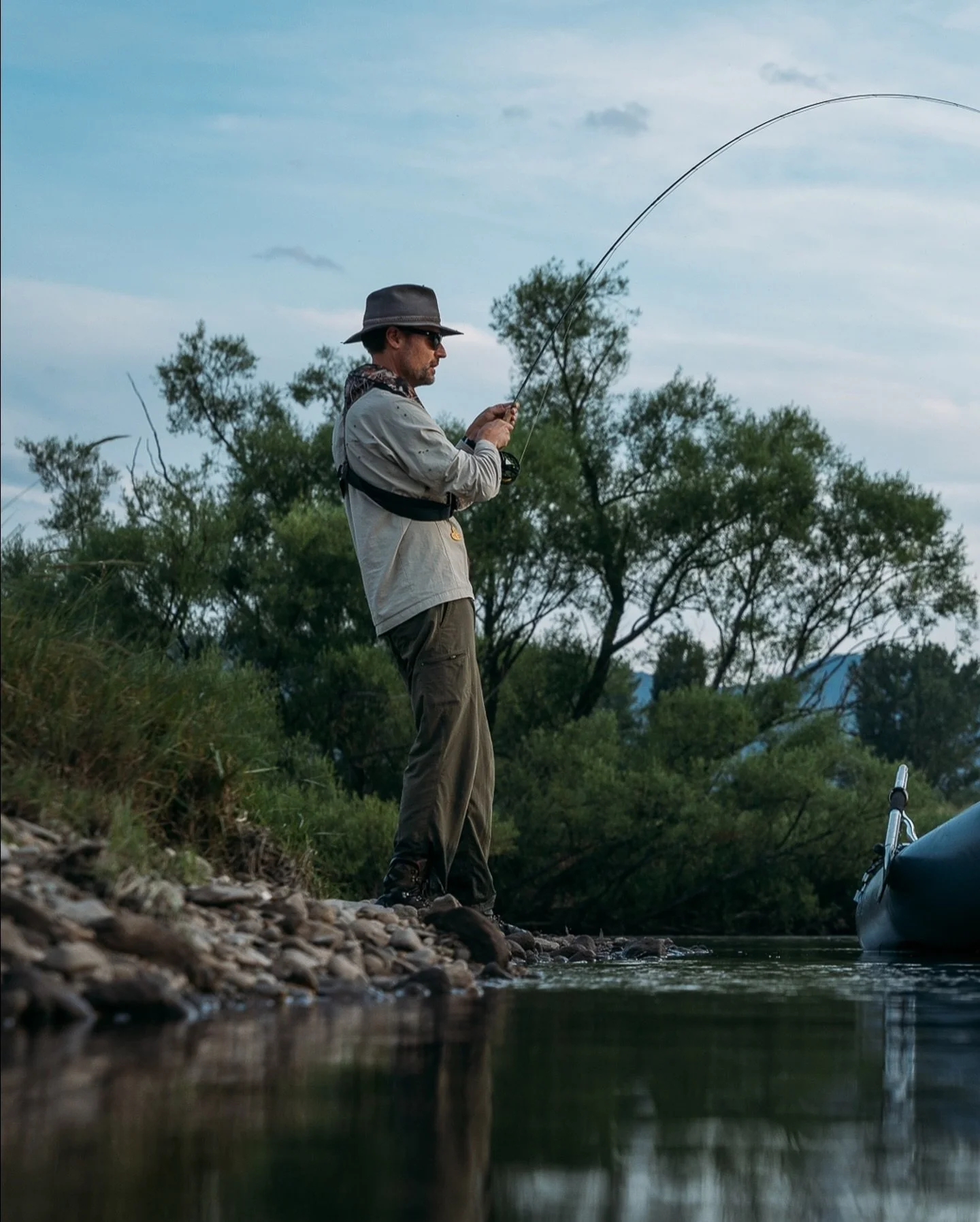 This was just one of a days worth of epic moments from the Swampy Plain River with Sam &amp; Nick. 

Stay tuned for more shots from &ldquo; The Drift That Was&hellip;&rdquo; 🔥

visit: www.snowyvalleysflyfishing.com.au

#snowyvalleysflyfishing #guide