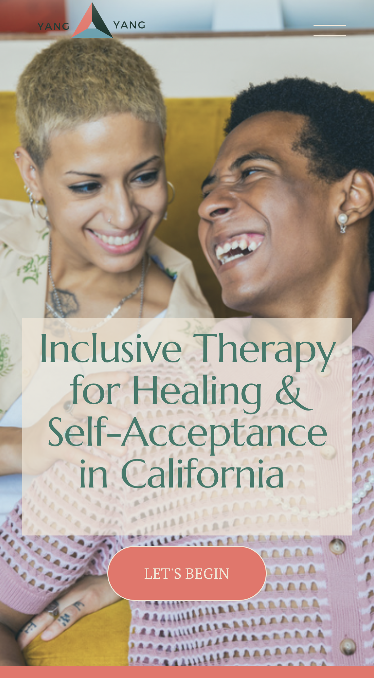 Therapist website design for Yang Yang, LCSW – calm, minimalist layout for anxiety and cross-cultural therapy.