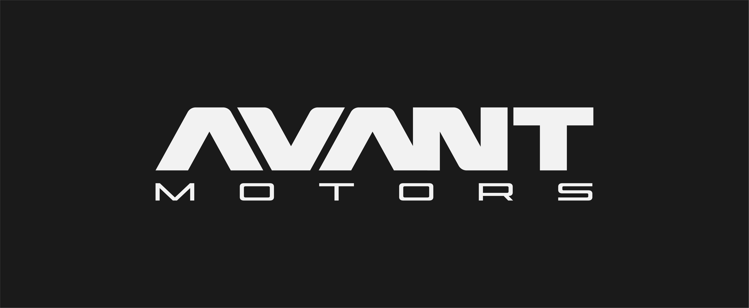  Complete wordmark logo, with the full “Avant Motors” name. 