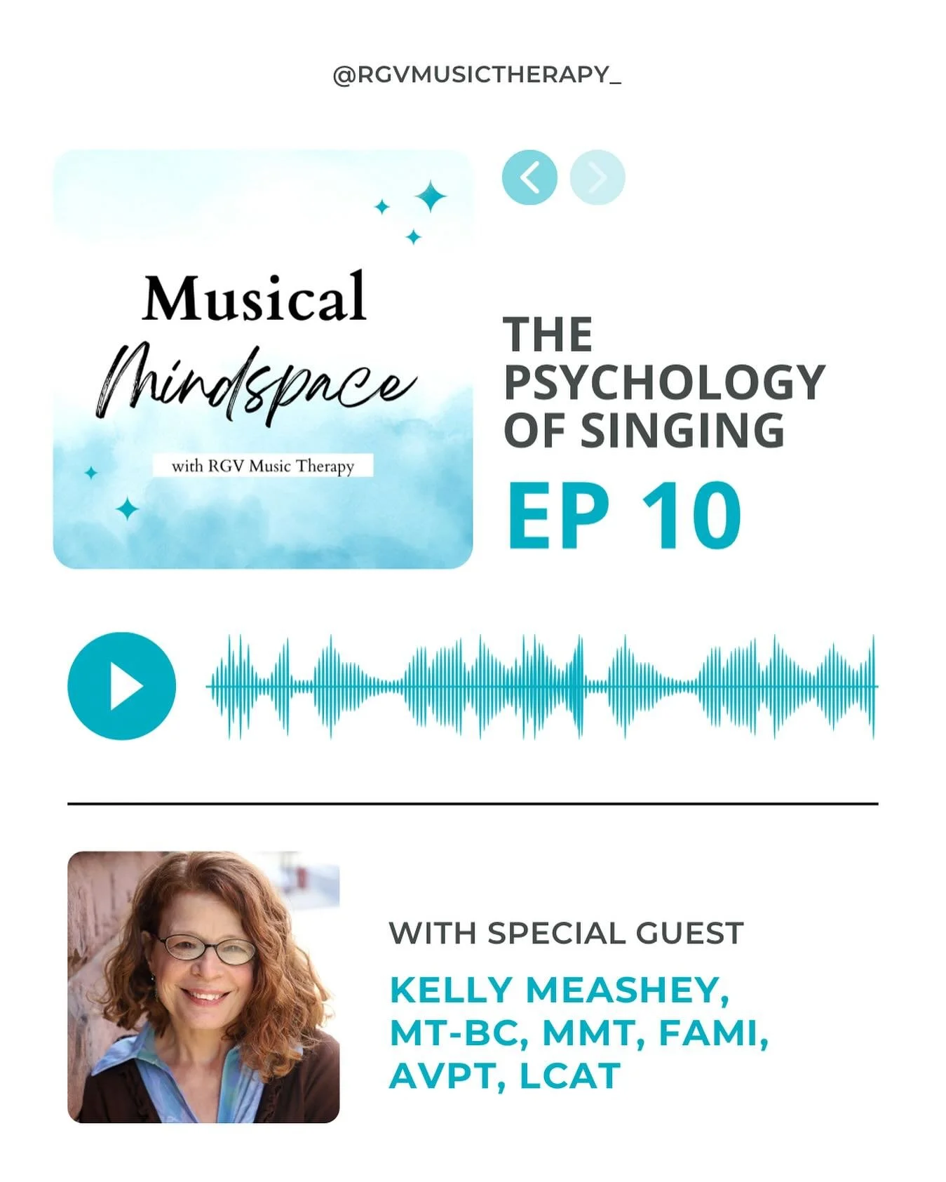 Episode 10 of our podcast is out 🎧🎉

In this insightful episode, we dive into the powerful intersection of voice, emotion, and healing with Kelly Meashey&mdash;a trained music therapist, GIM (Guided Imagery and Music) Fellow, and vocal psychotherap