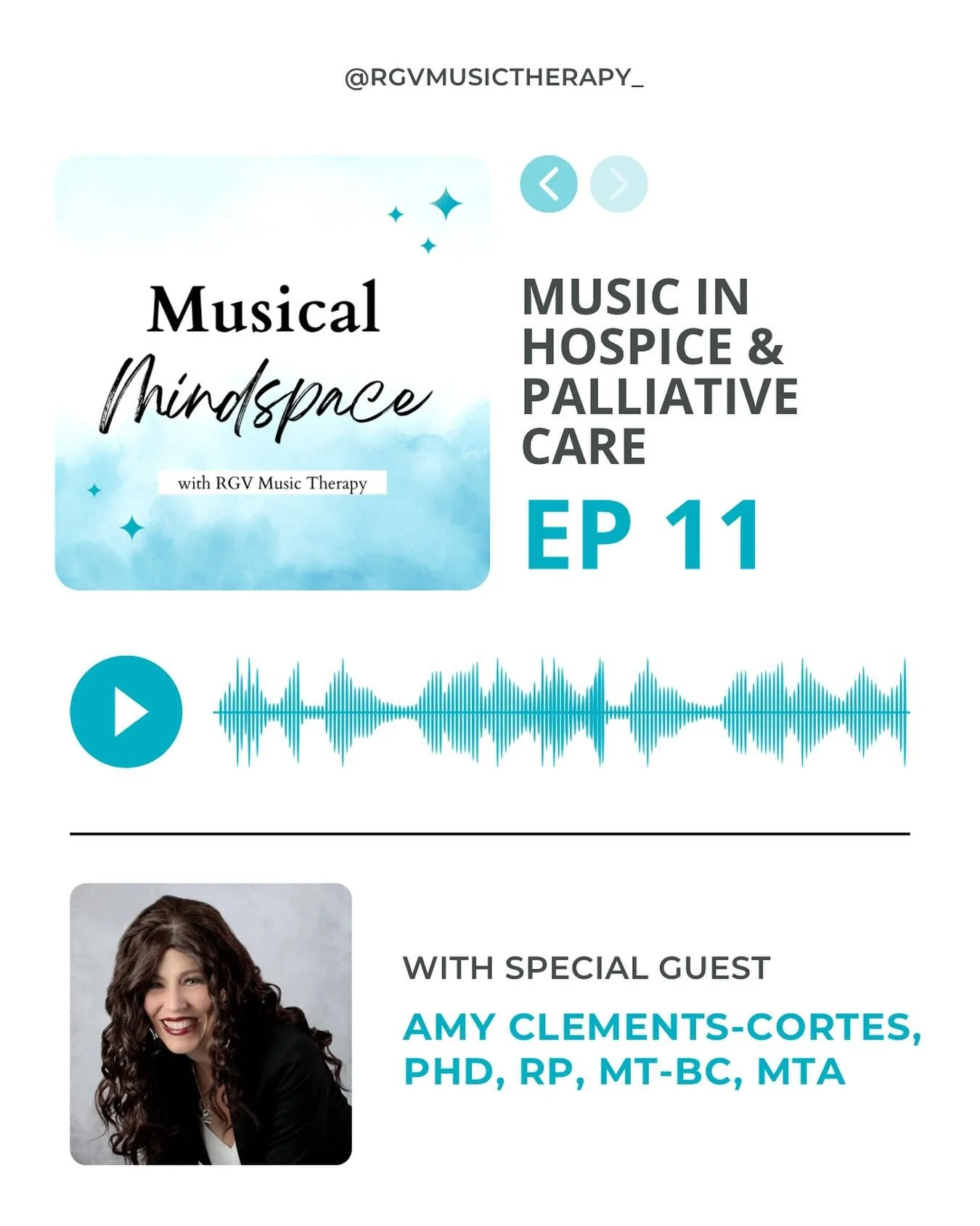 🎧 New Episode Out Now! 

Our Musical Mindspace podcast returns with a powerful conversation on how music supports comfort, connection, and dignity at the end of life with special guest Dr. Amy Clements-Cortes ✨

🔎Search &ldquo;Musical Mindspace&rdq
