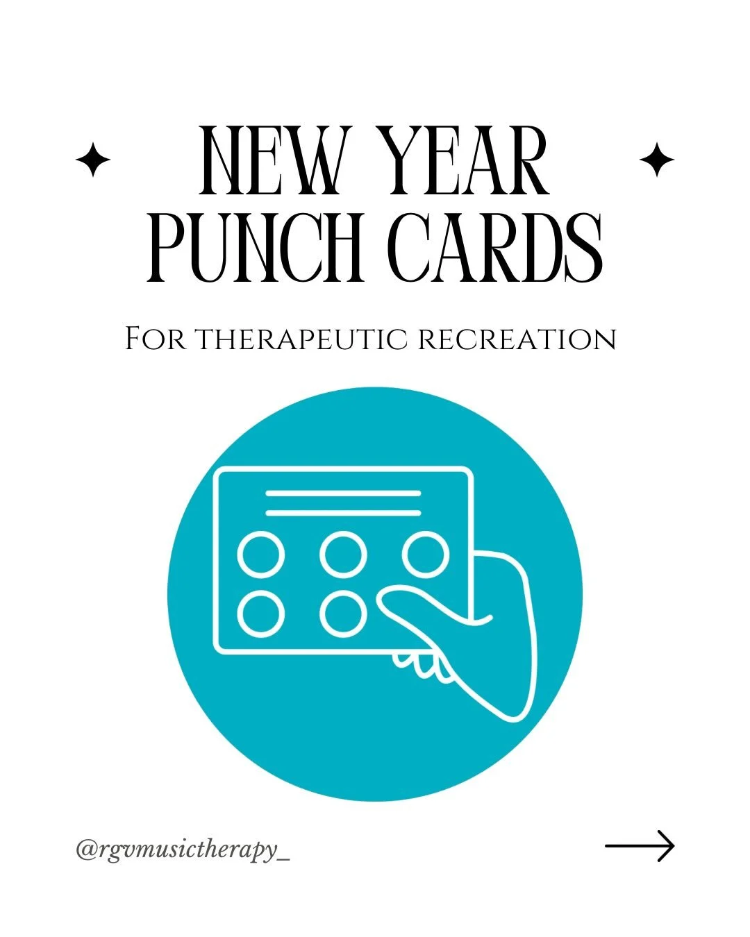New year, new moments of wellness 🩵

We&rsquo;ve been seeing these punch cards all over the internet and couldn&rsquo;t help but make our own! As you participate in therapeutic recreation activities, punch your card or create your own with activitie