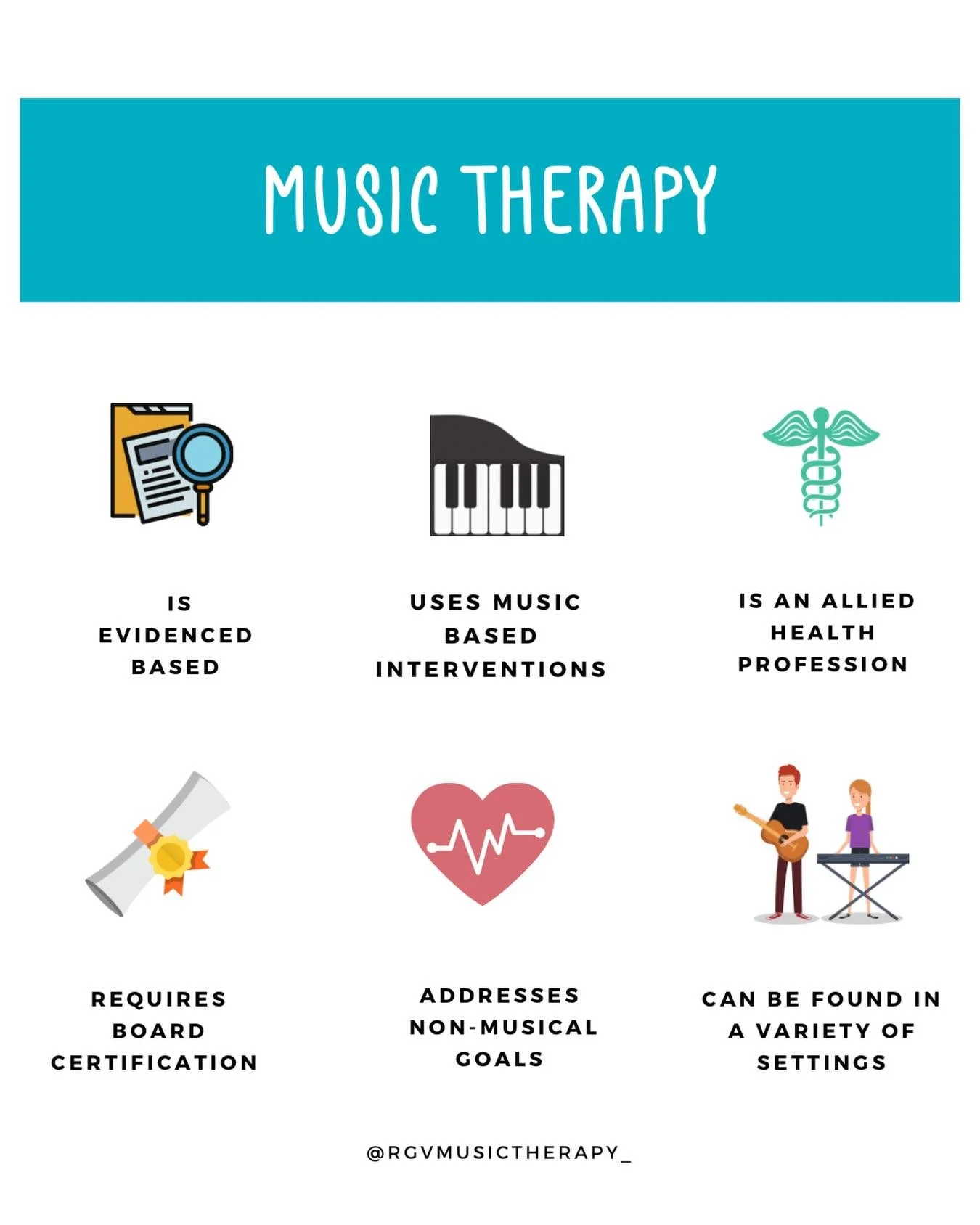 Music therapy is more than the music itself 🎶

It&rsquo;s a research-based, clinical practice led by credentialed professionals who use music intentionally to support goals like communication, emotional regulation, motor skills, and more.

From hosp