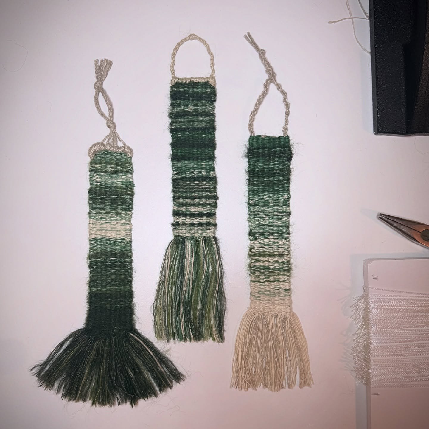 A series of tapestry bookmarks for the @weaversguildmn collaboration with @milkweed_books 💚