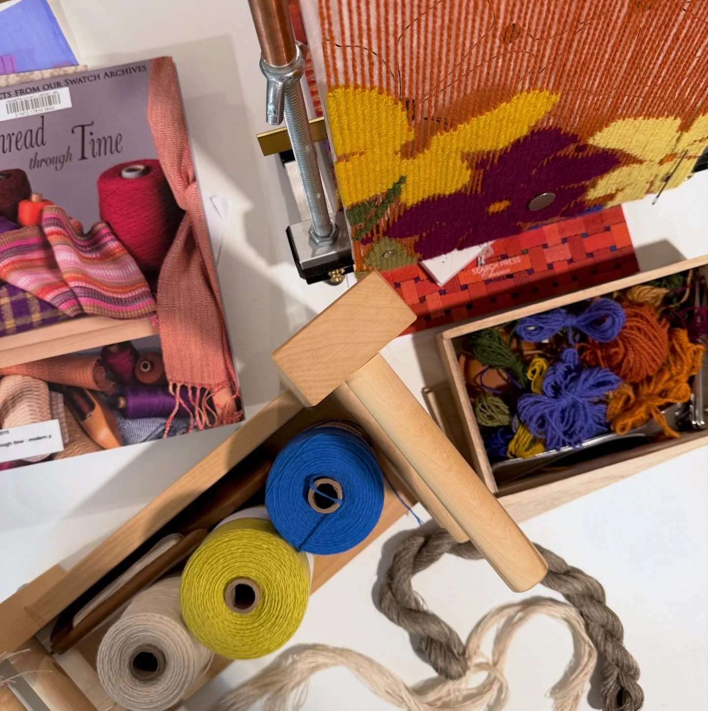 All the projects colliding on the table.