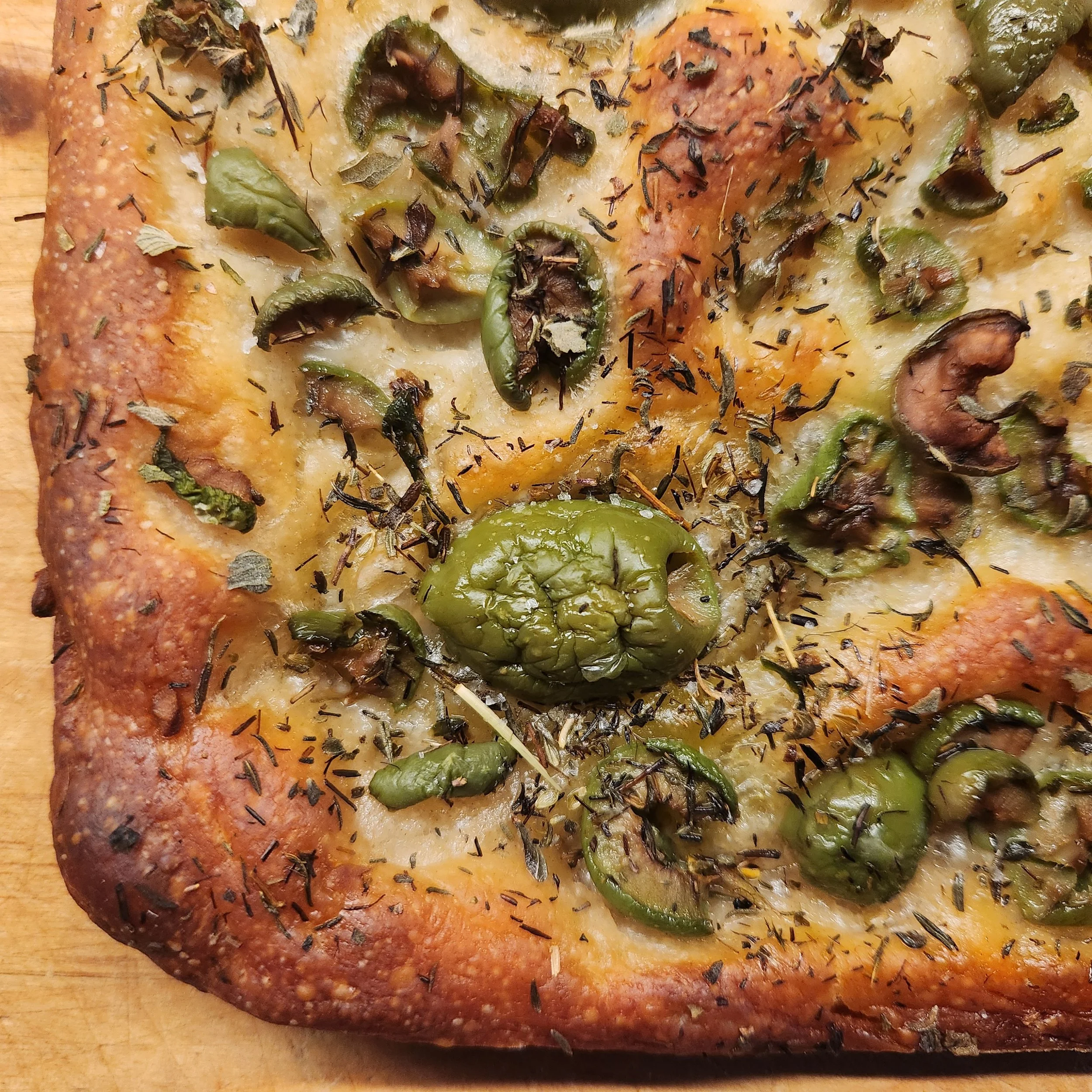 Olive, Thyme, & Sourdough Focaccia