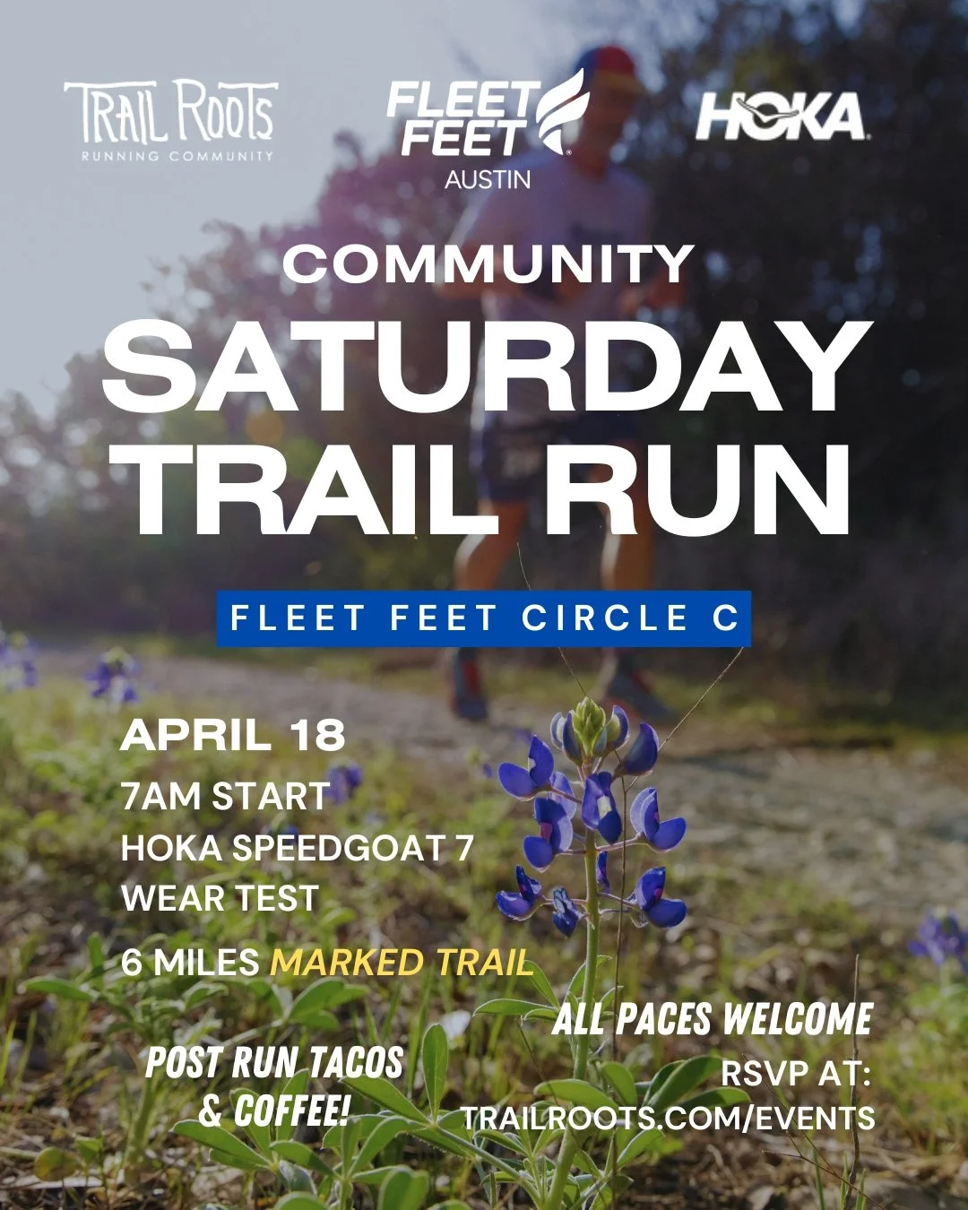 Saturday Community Trail Run with Fleet Feet and HOKA