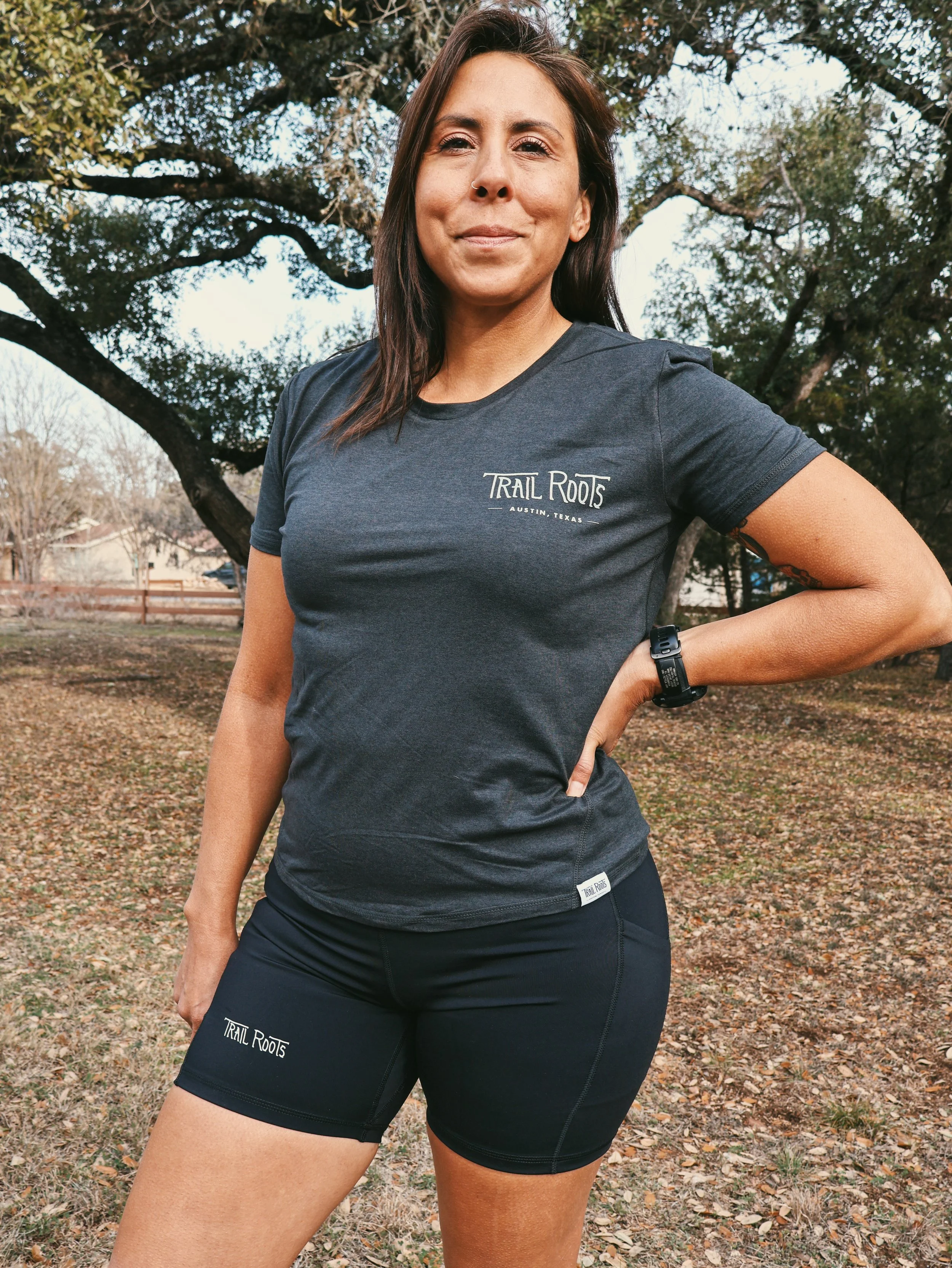 Women's Performance Tech Short Sleeve - Heather Black