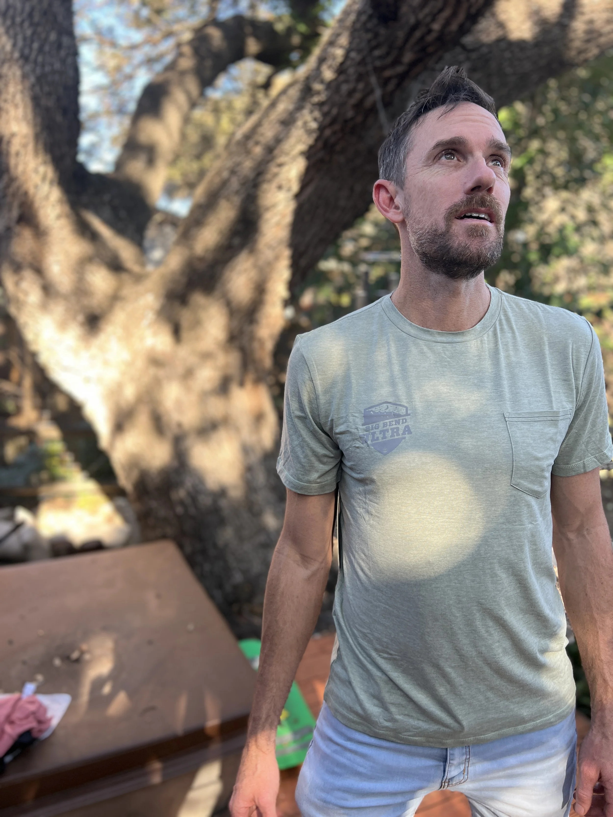 Big Bend Ultra Men's Performance Tech Pocket Tee - Heather Seagrass