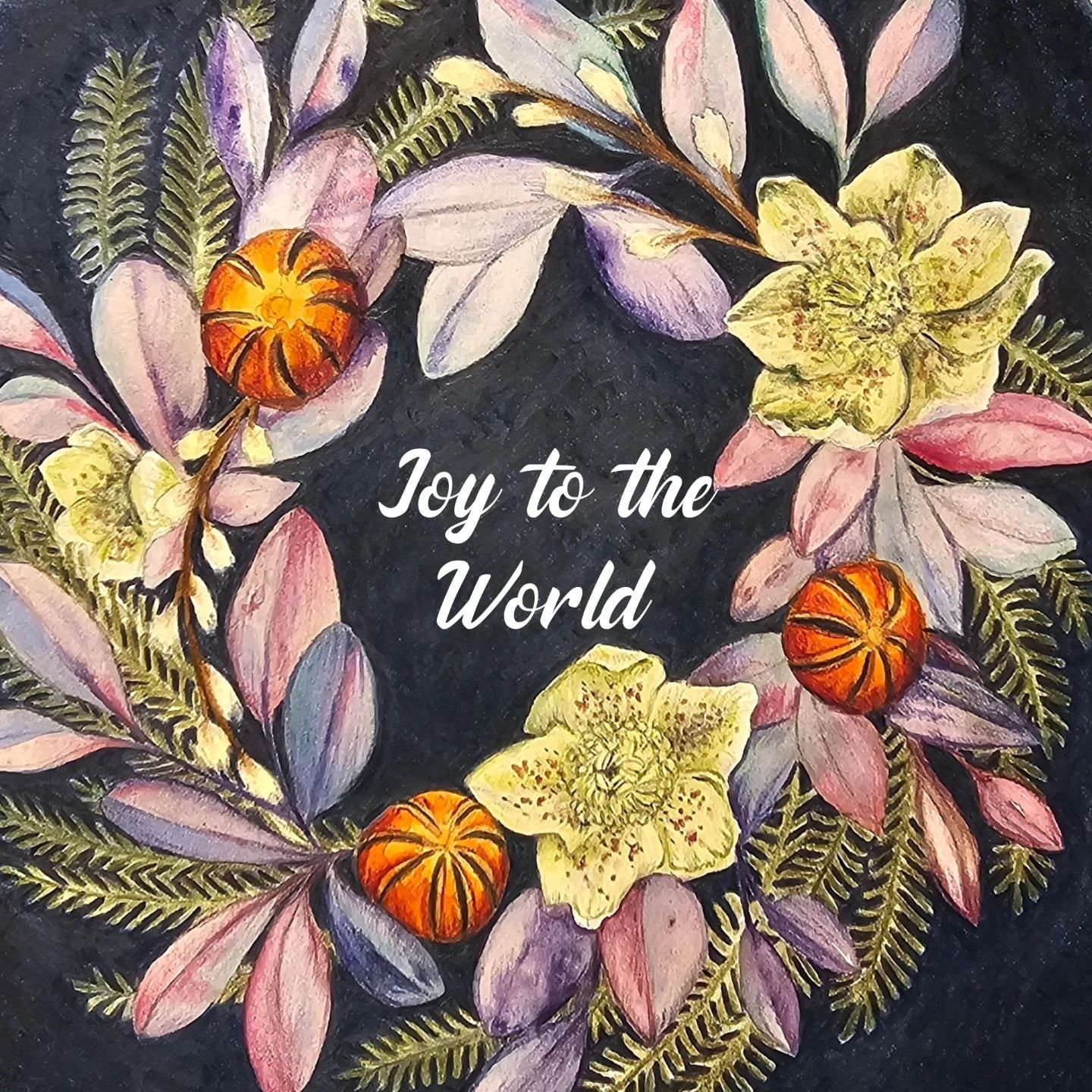 ✨️&quot;Joy to the World&quot;✨️
Days 1-2 of 12 days of Christmas, hosted by @jehane_ltd 

🌲🌿🍊A wreath of deliciously scented oranges, eucalyptus and pine leaves welcomes visitors with festive cheer. This prompt made me think of the carol and the 