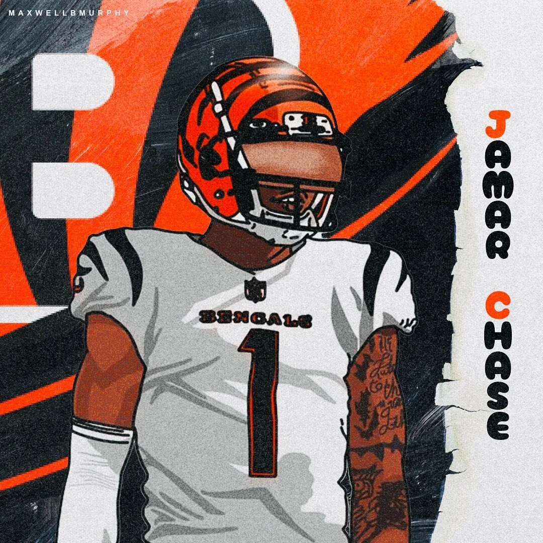 Ja&rsquo;Marr Chase WR #1

#graphicdesigncentral #risography #explorepage #typography #design #typeinspiration #designforgood #typedesign #artoftheday #posteroftheday #graphicdesign #risograph #designfeed #type #riso #posterforthepeople #posterforgoo