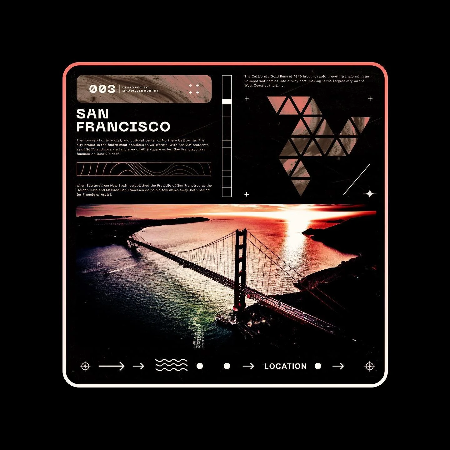 The City by the Bay.

#graphicdesigncentral #risography #explorepage #typography #design #typeinspiration #designforgood #typedesign #artoftheday #posteroftheday #graphicdesign #risograph #designfeed #type #riso #posterforthepeople #posterforgood #po