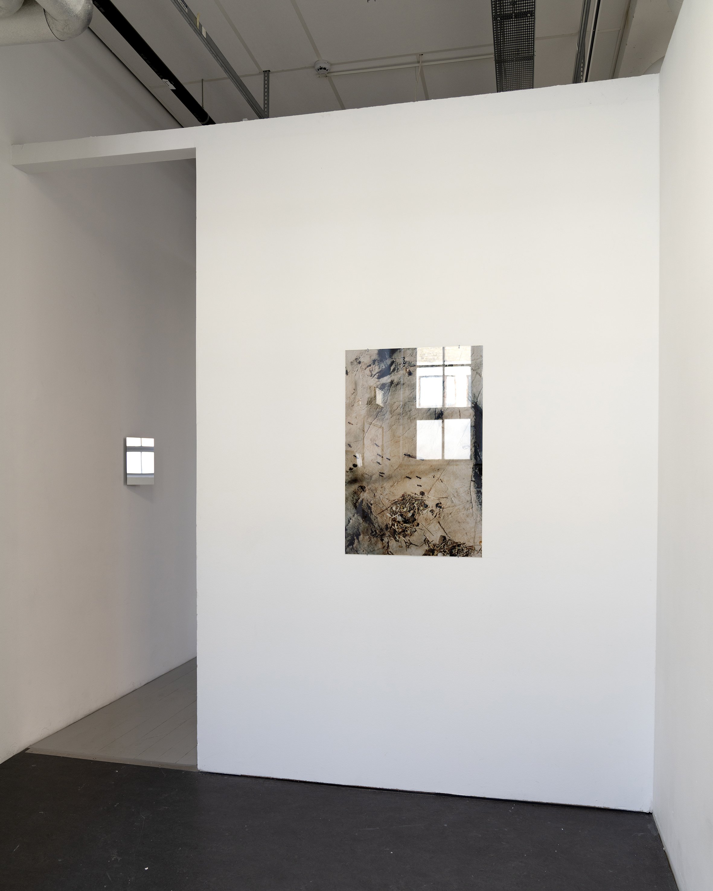 And it was in this world that I saw glimpses of another (installation view), April 17 - May 2 2026,   KHM 1 Gallery, Malmö, Sweden