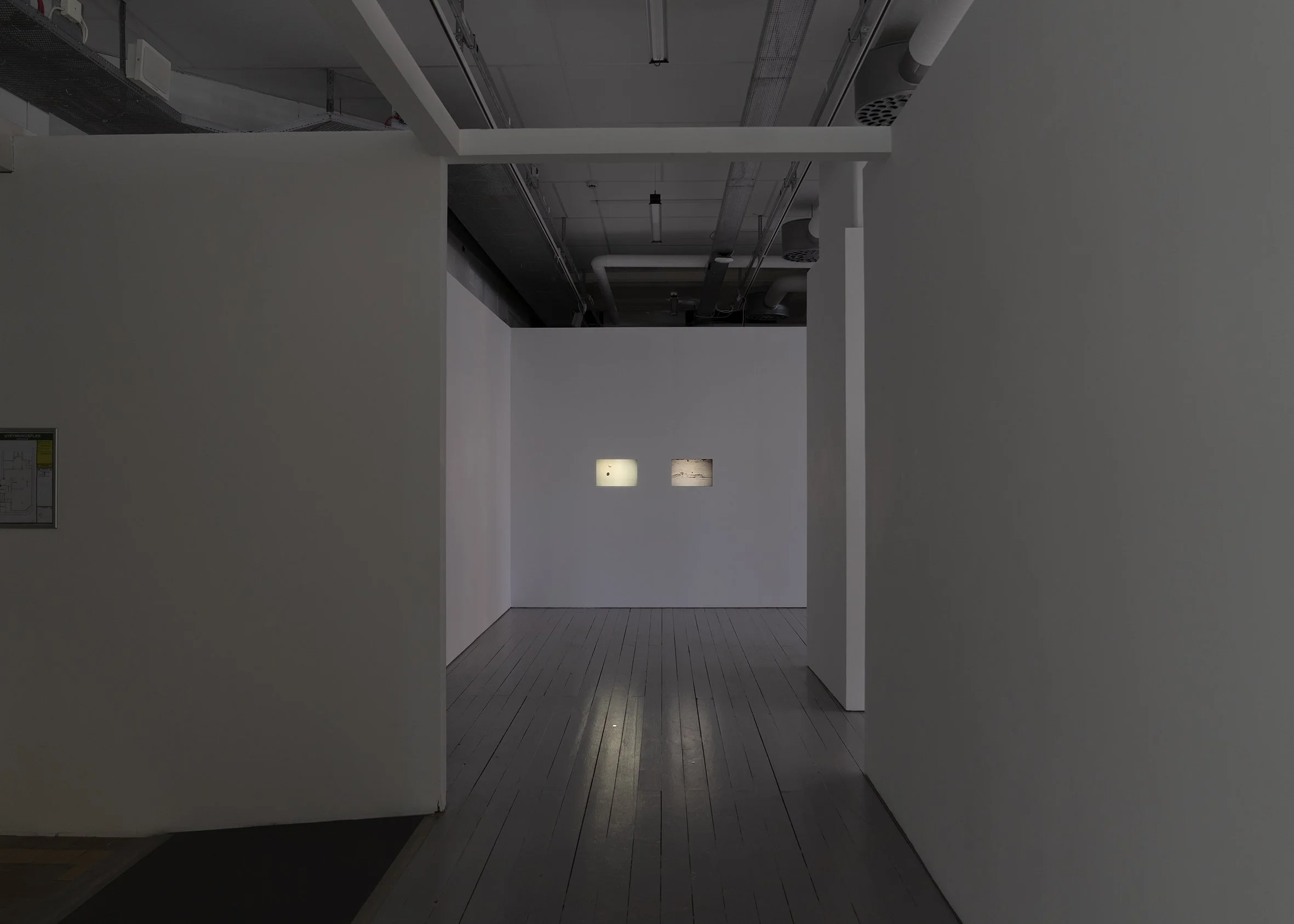 And it was in this world that I saw glimpses of another (installation view), April 17 - May 2 2026,   KHM 1 Gallery, Malmö, Sweden