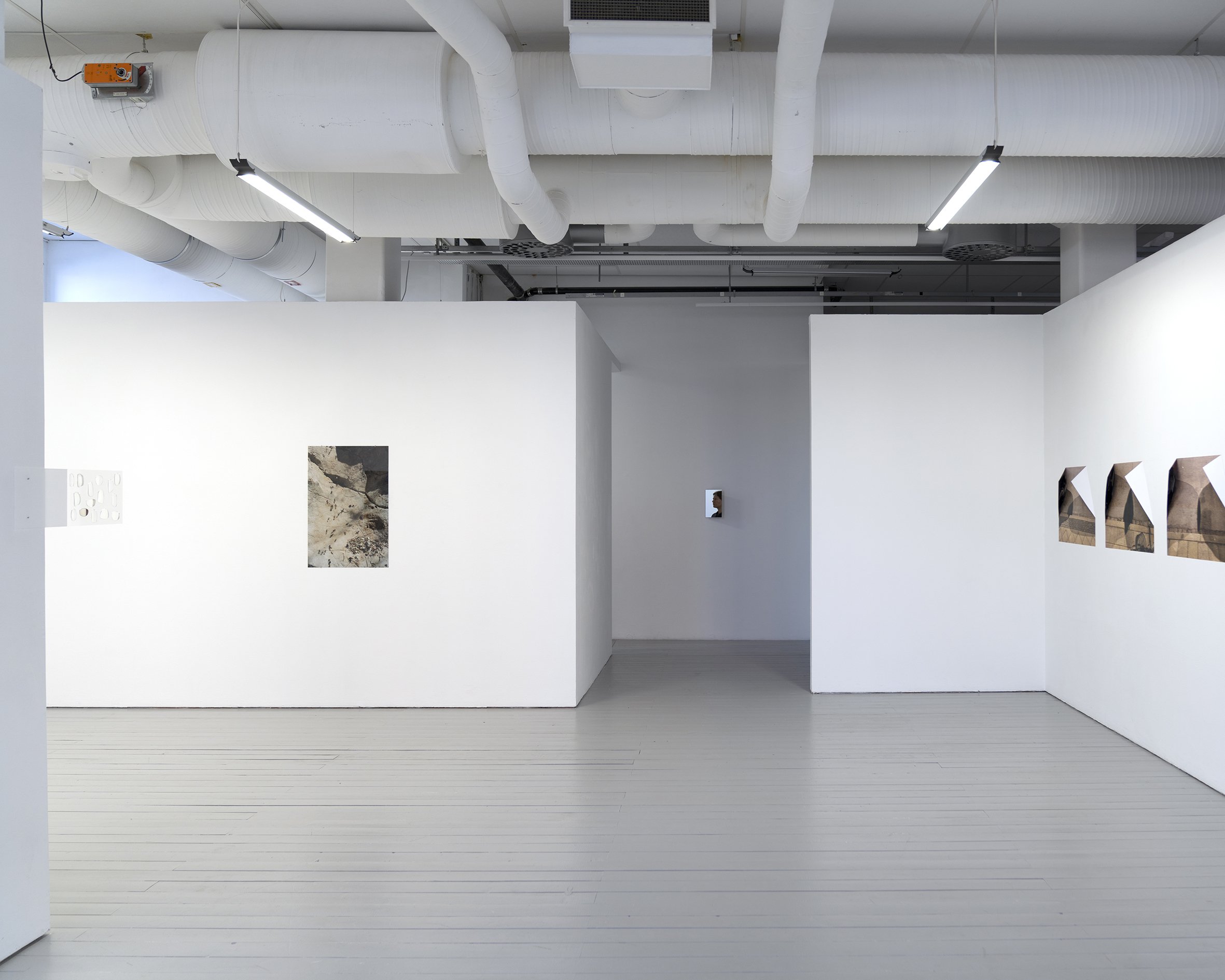And it was in this world that I saw glimpses of another (installation view), April 17 - May 2 2026,   KHM 1 Gallery, Malmö, Sweden