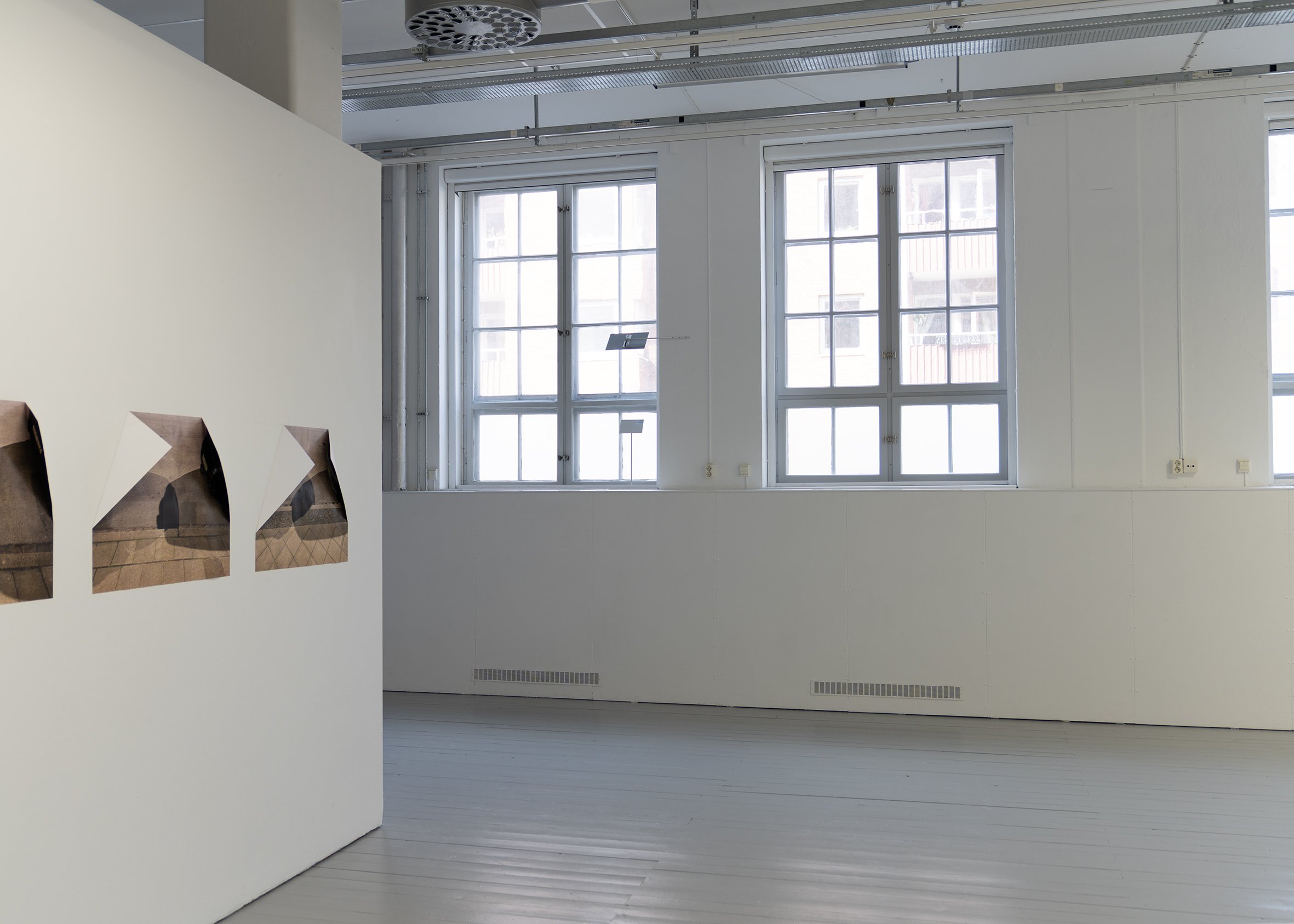 And it was in this world that I saw glimpses of another (installation view), April 17 - May 2 2026,   KHM 1 Gallery, Malmö, Sweden