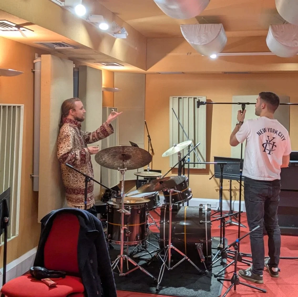 More drums. 
@antoinedrums92 
@arifraihanmusic 

For the engineering lore:
SM7 &amp; 414 on the Kick
451 and 414 on the Snare
421 and D112 on toms
184s X/Y overheads
4038 Mono Overhead 
AKG SolidTubes for Rooms
87 smash mic