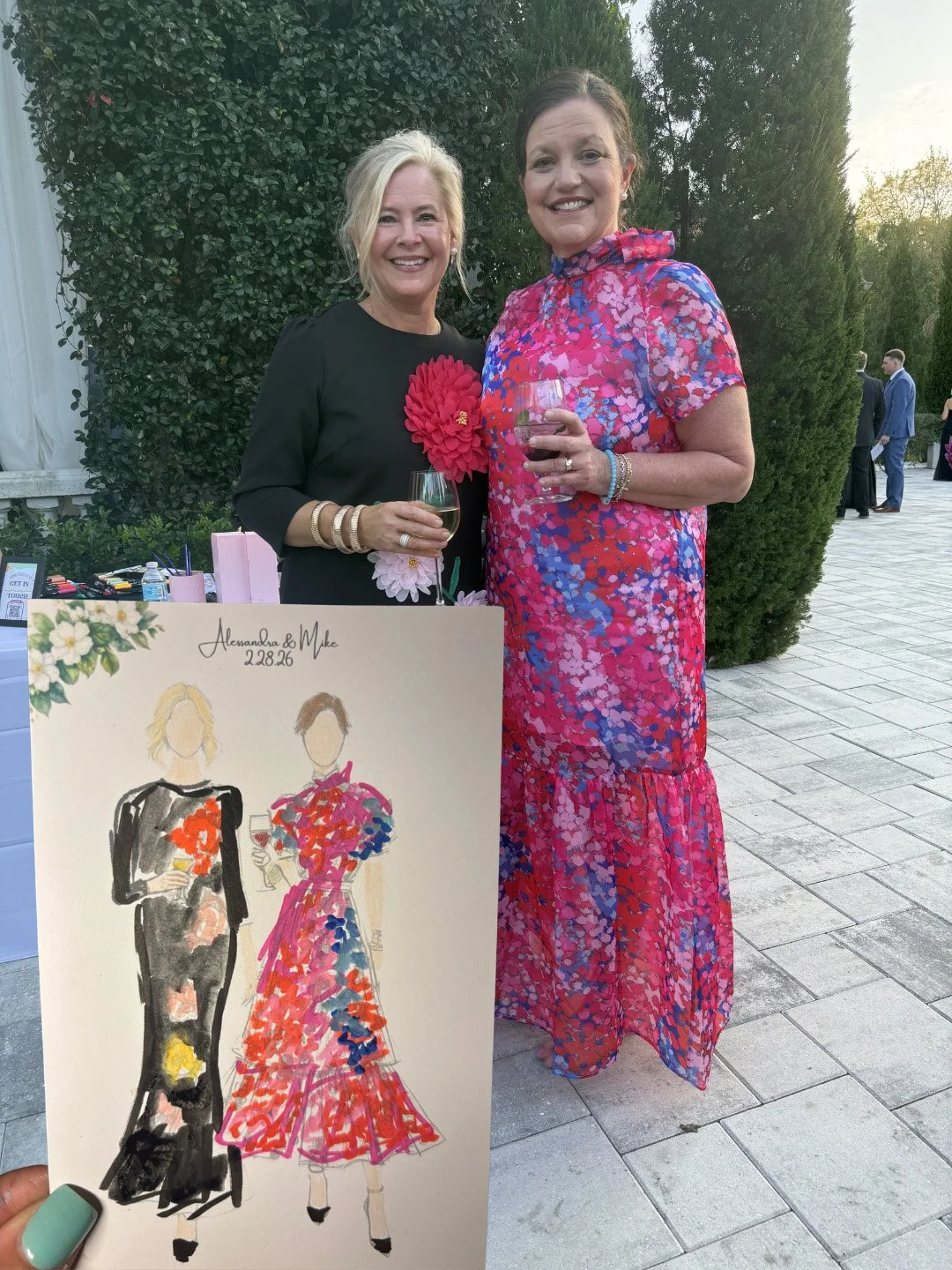 Live Wedding Guest Portraits Miami