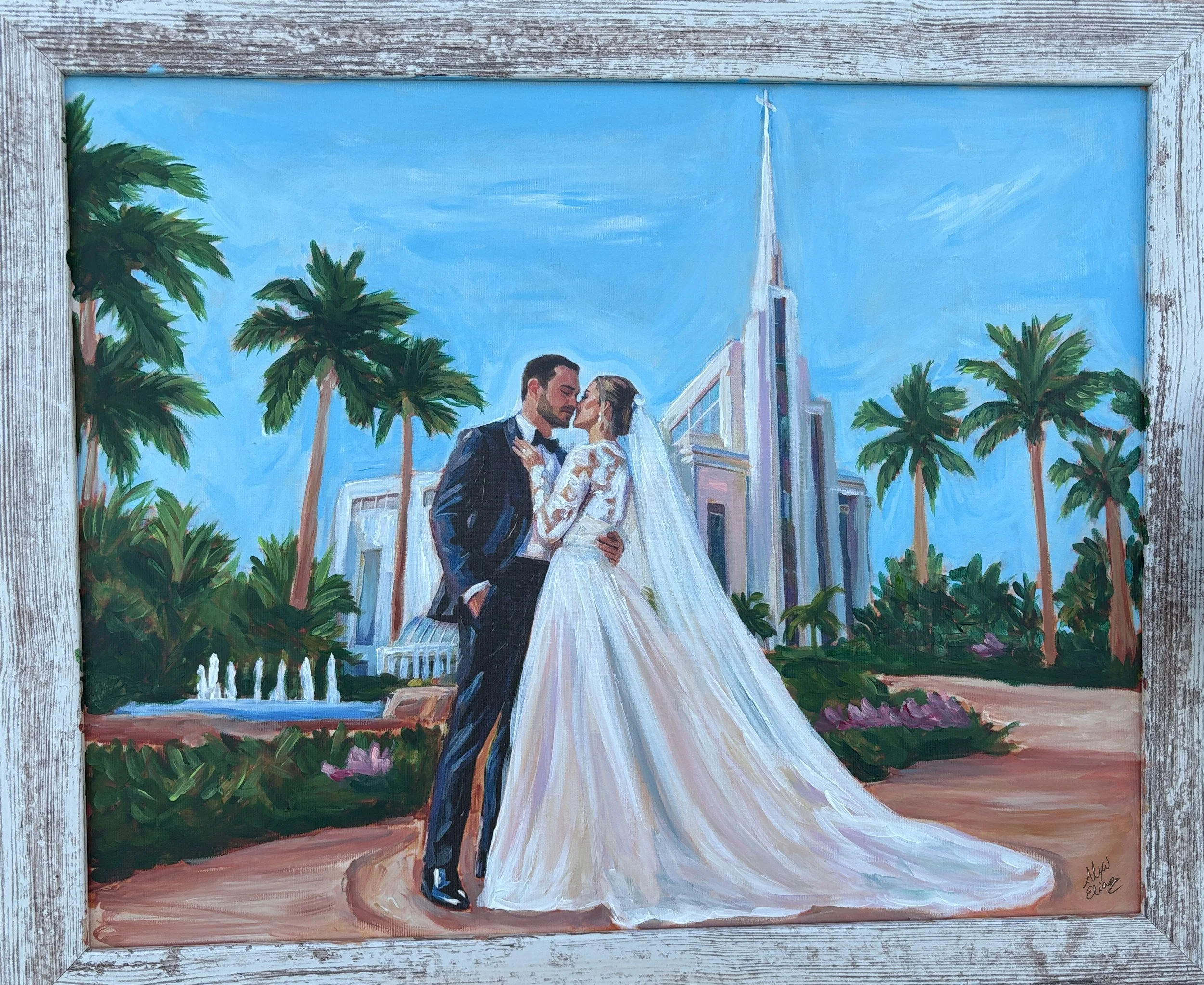 Live Wedding Painting - Coral ridge Presbyterian Church