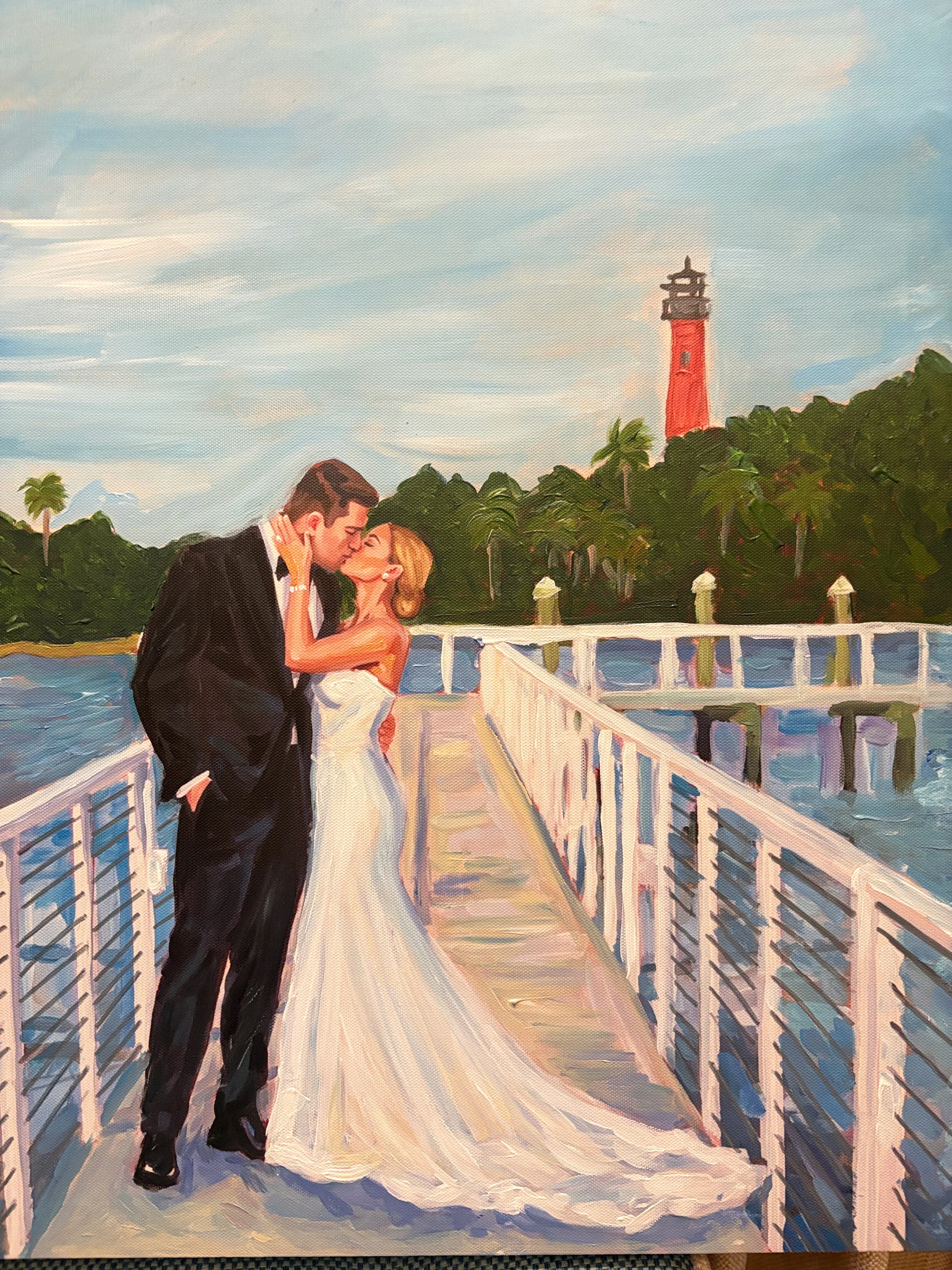 Live Wedding Painter Palm Beach
