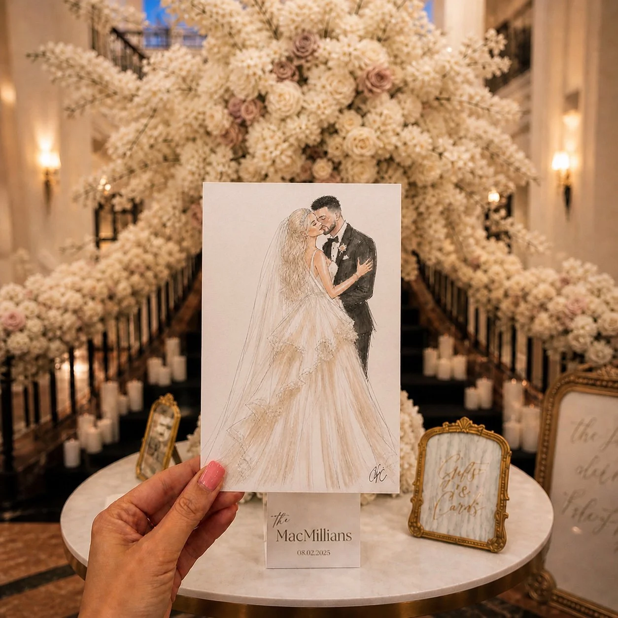 Live Wedding event Illustrator Miami