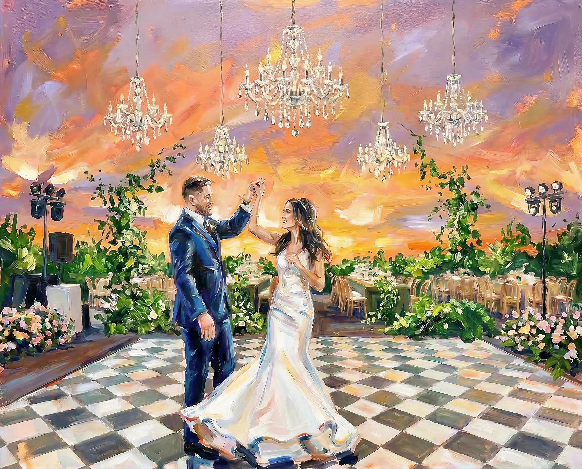 Live Wedding Painter Miami