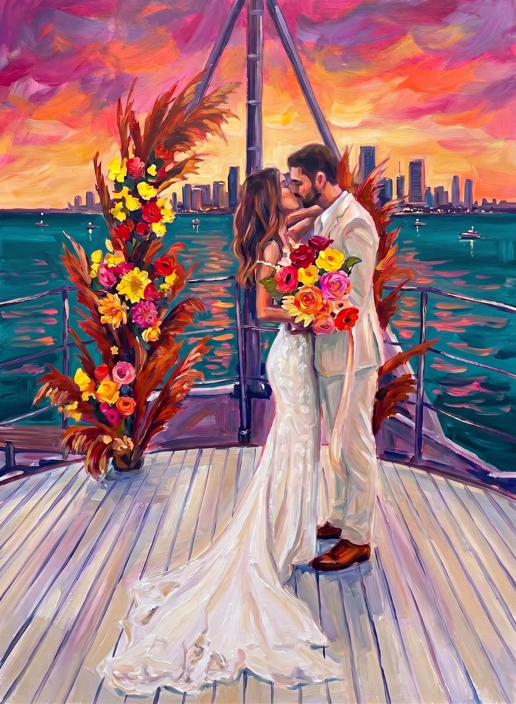 Live Wedding Painter Miami