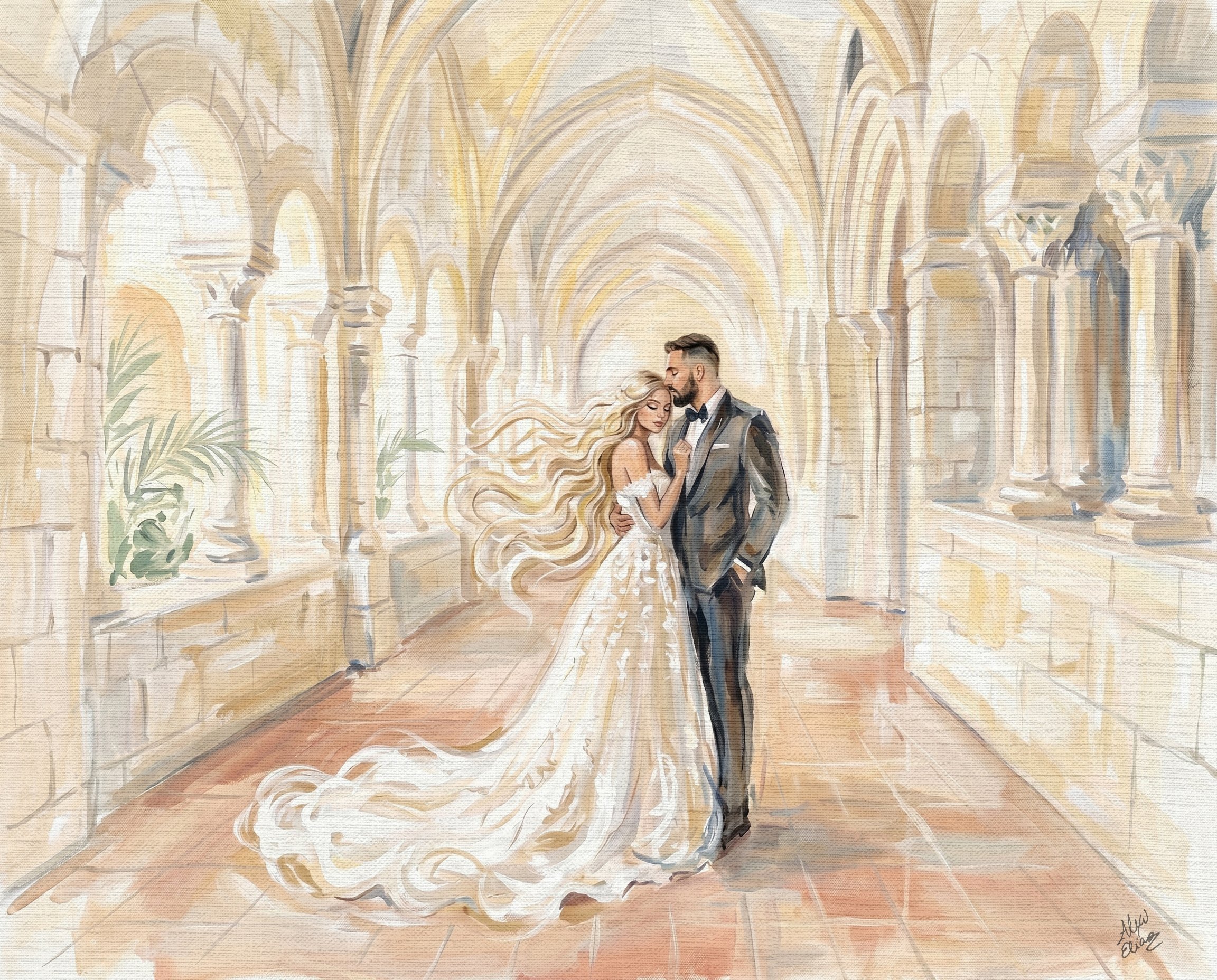 Live Wedding Painter West Palm Beach