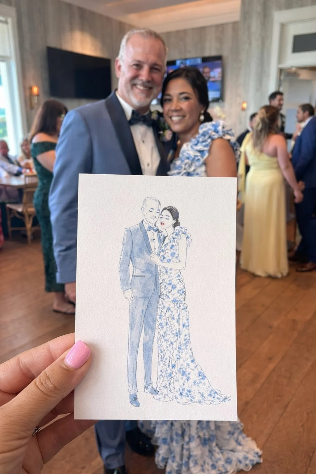 Live Wedding Guest Portraits Miami