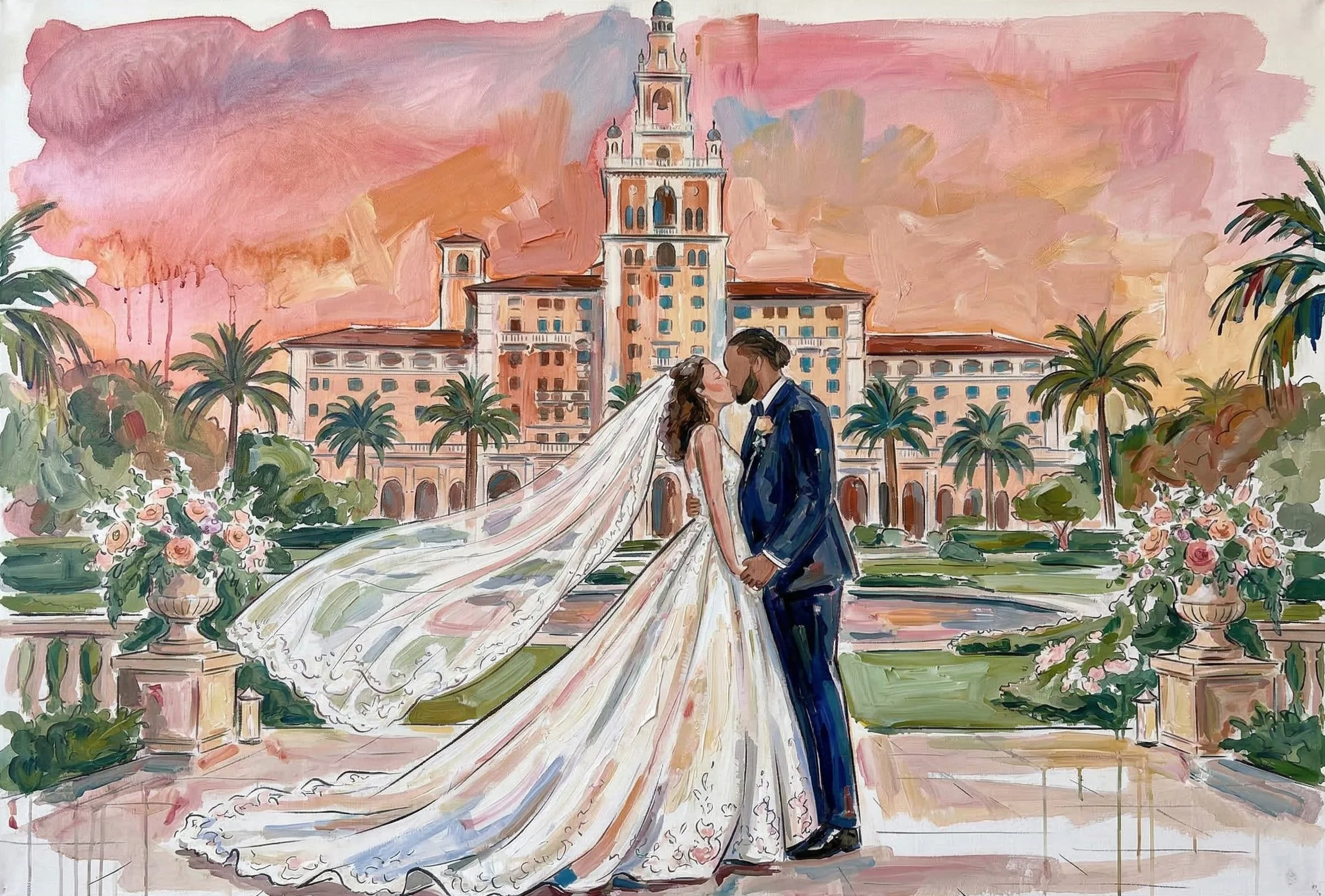 Live Wedding Painter Miami