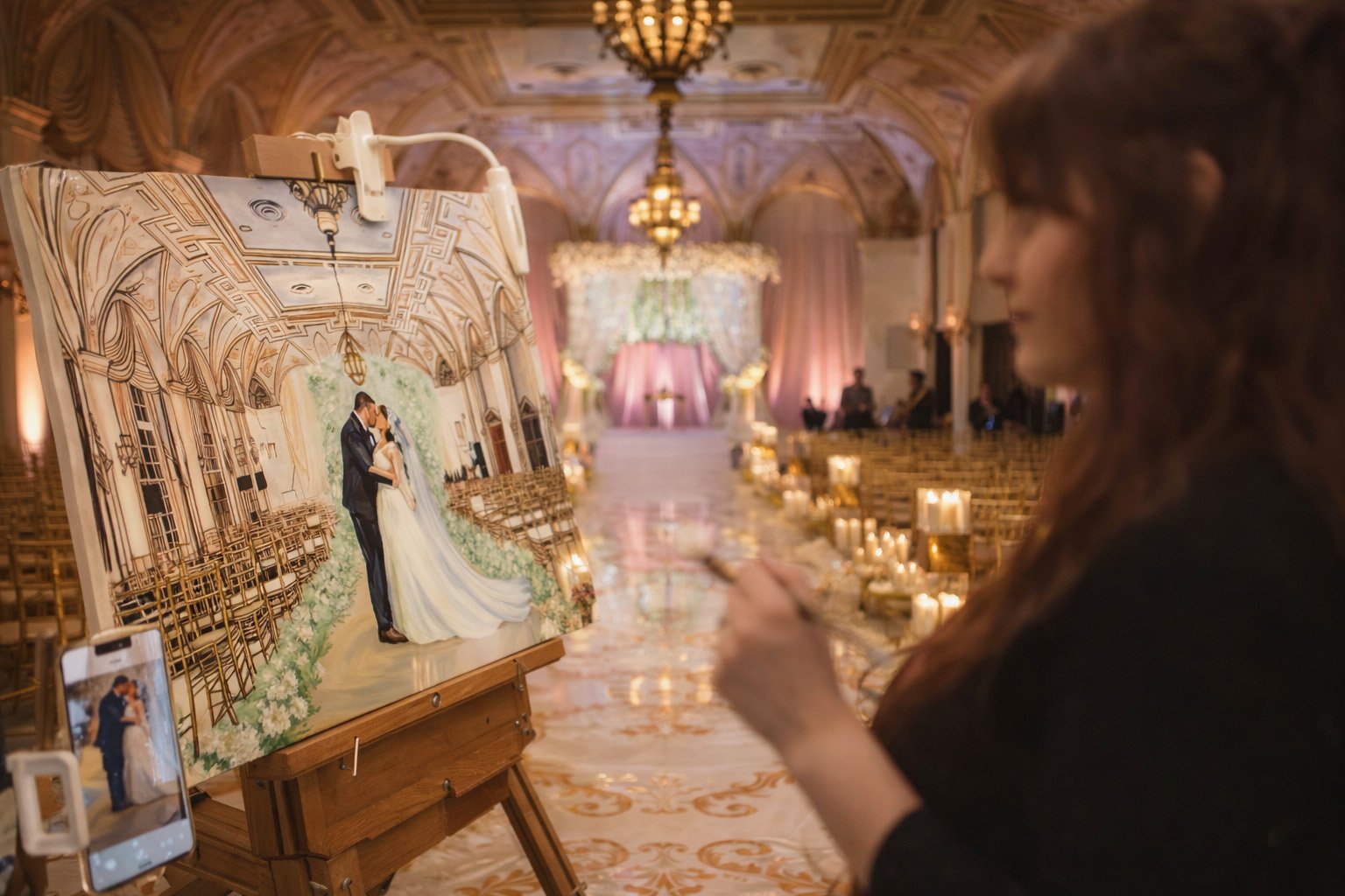 Wedding Painting Live The Breakers West Palm Beach