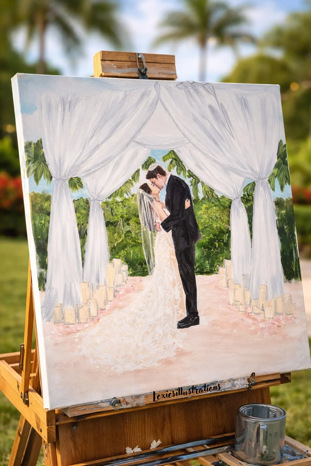 Live Wedding Painter West Palm Beach