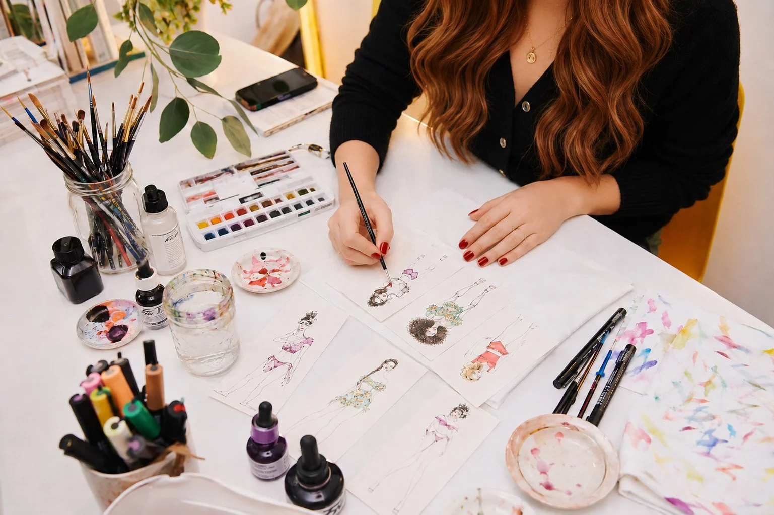 Live Fashion illustrator Miami