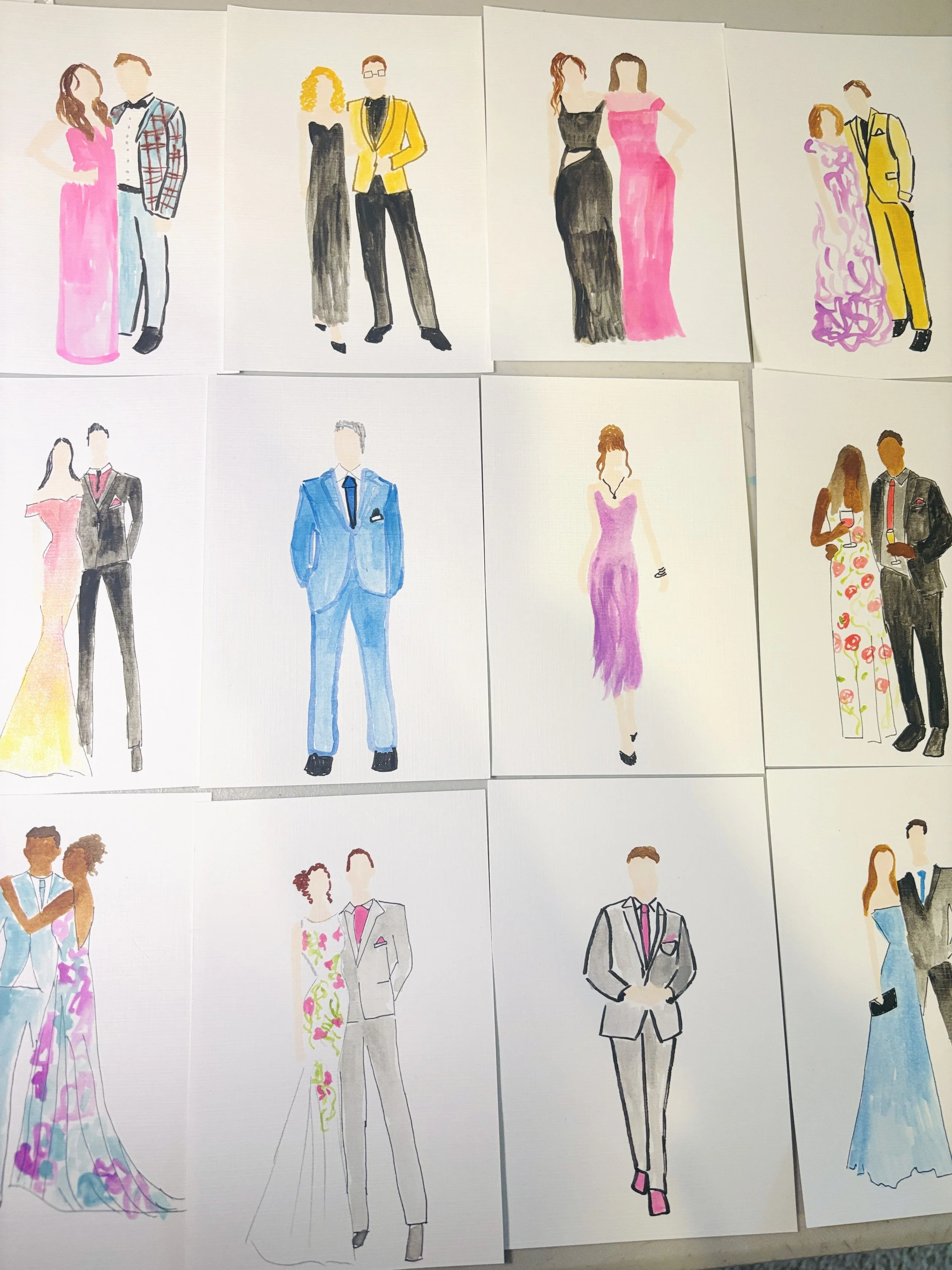 Live Wedding Guest Portraits Miami