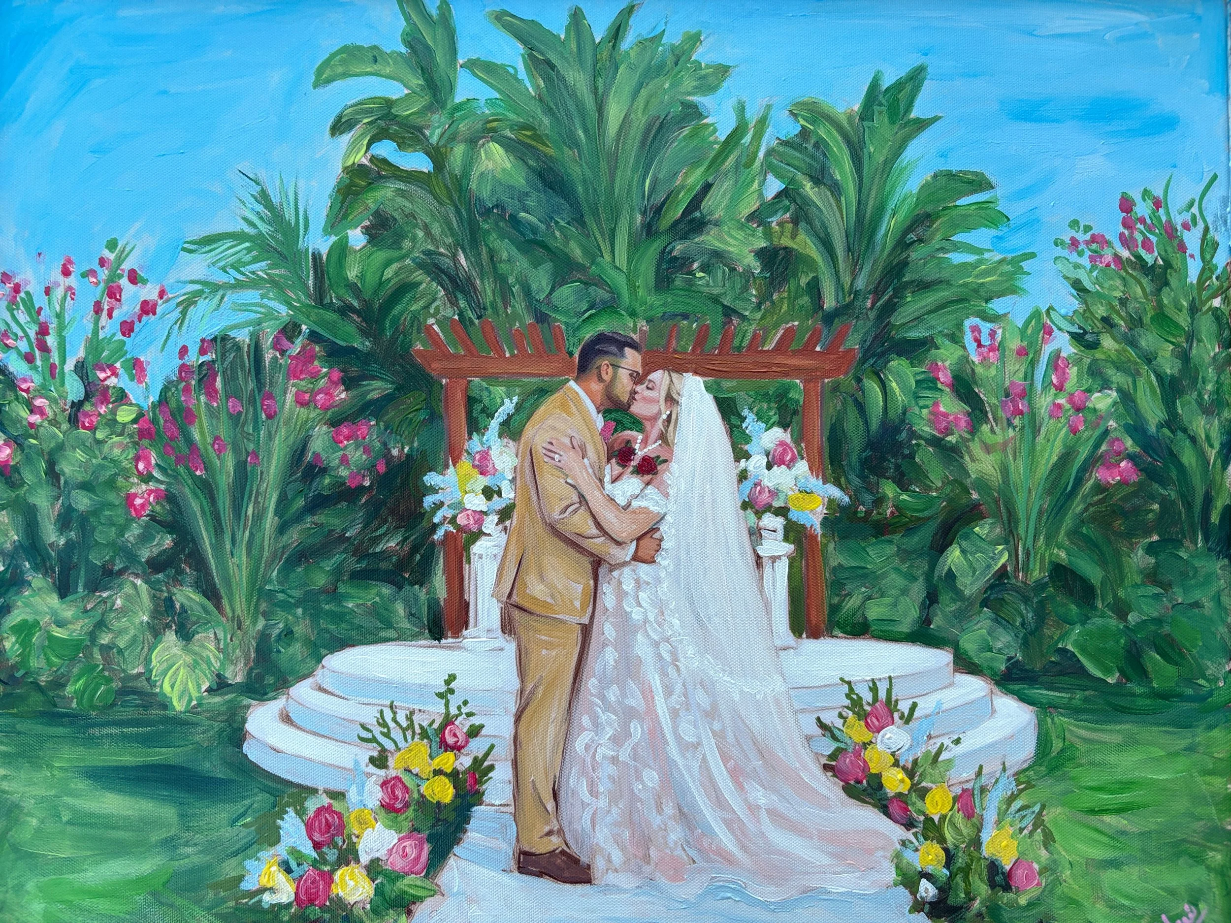 Live Wedding Painter Miami
