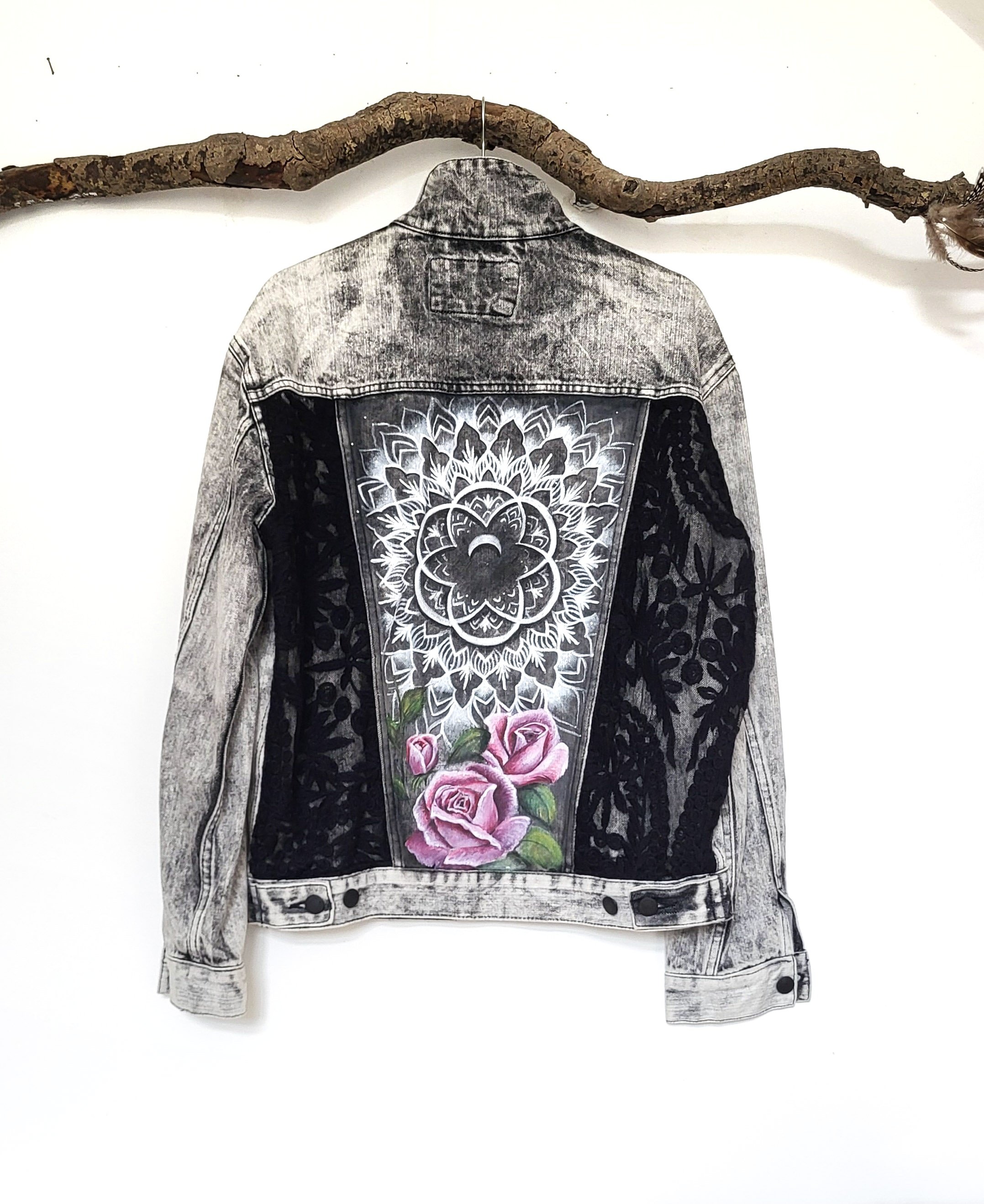Painted denim jacket