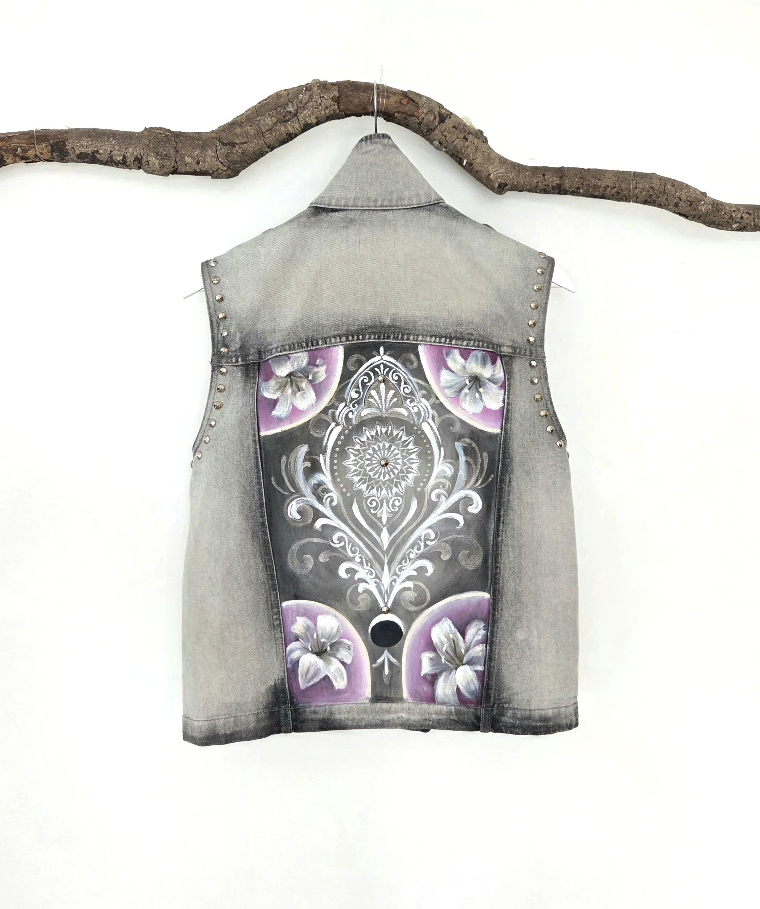 Hand painted denim