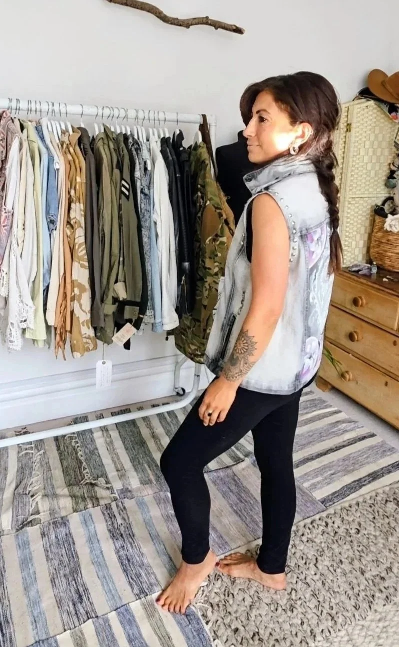 painted denim jacket